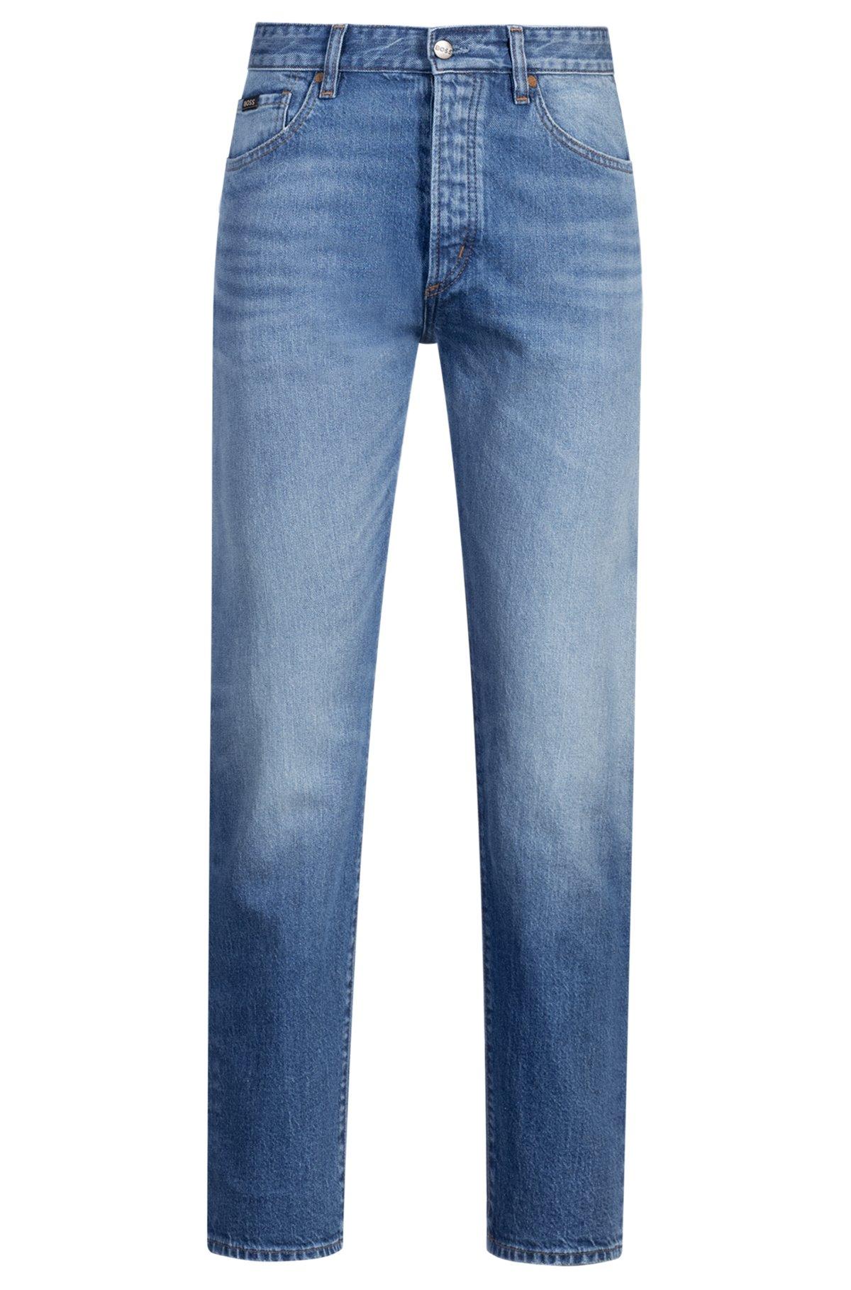 Classic-fit jeans in blue comfort-stretch denim Product Image