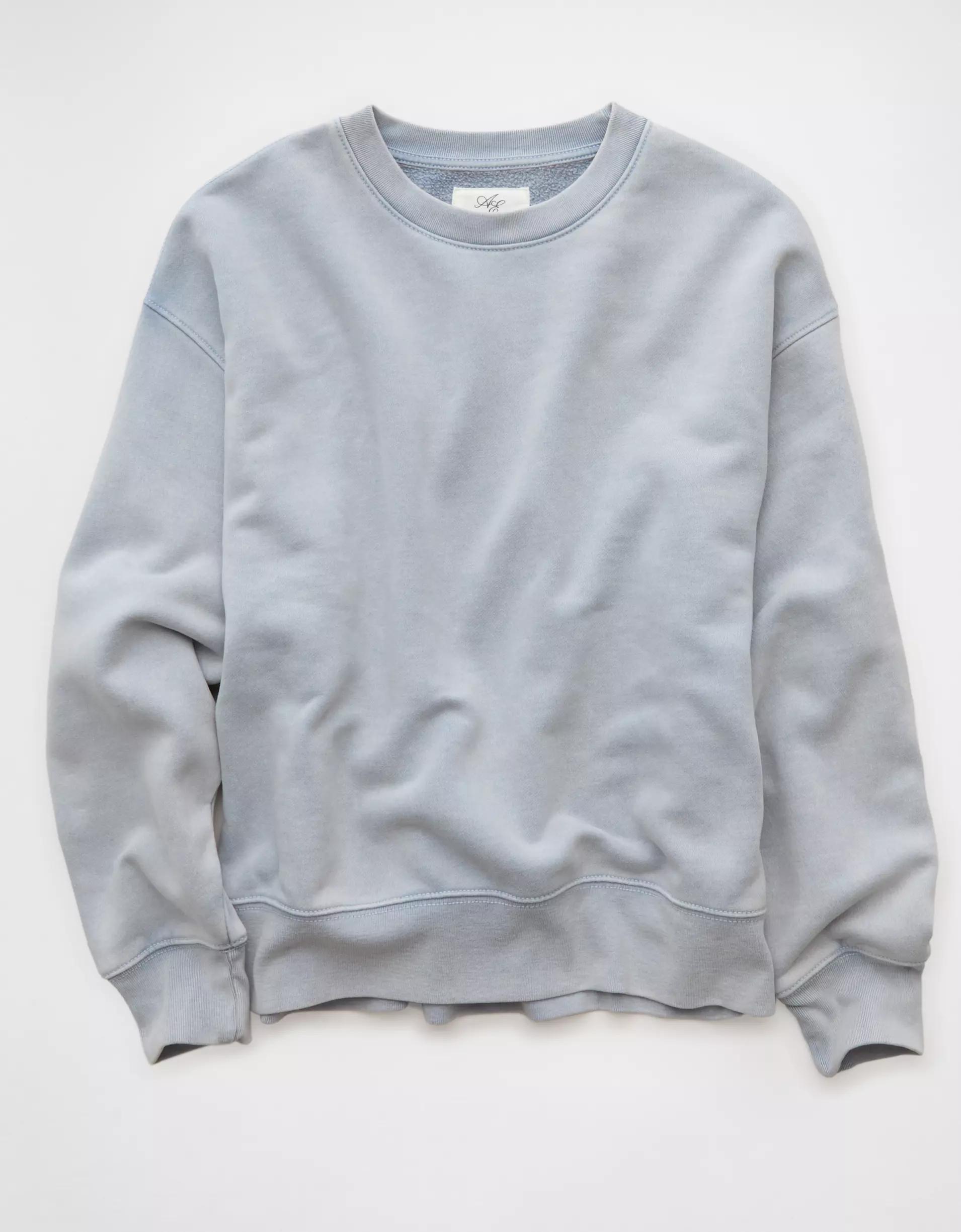 AE Everyday Luxe Crew Neck Sweatshirt Product Image