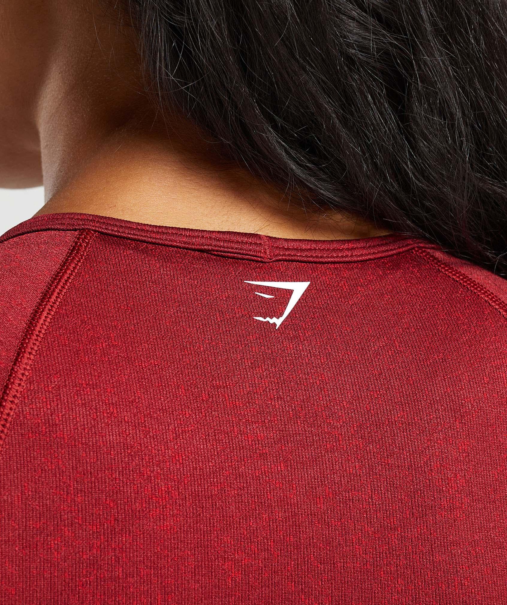 Gymshark Adapt Fleck Seamless Crop Top - Reps Red/Conditioning Red Female Product Image