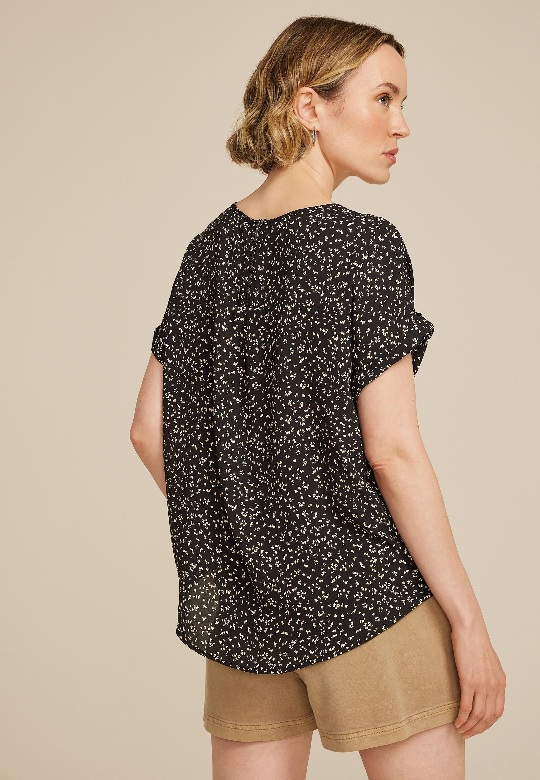 Delton Zipper Back Blouse Product Image