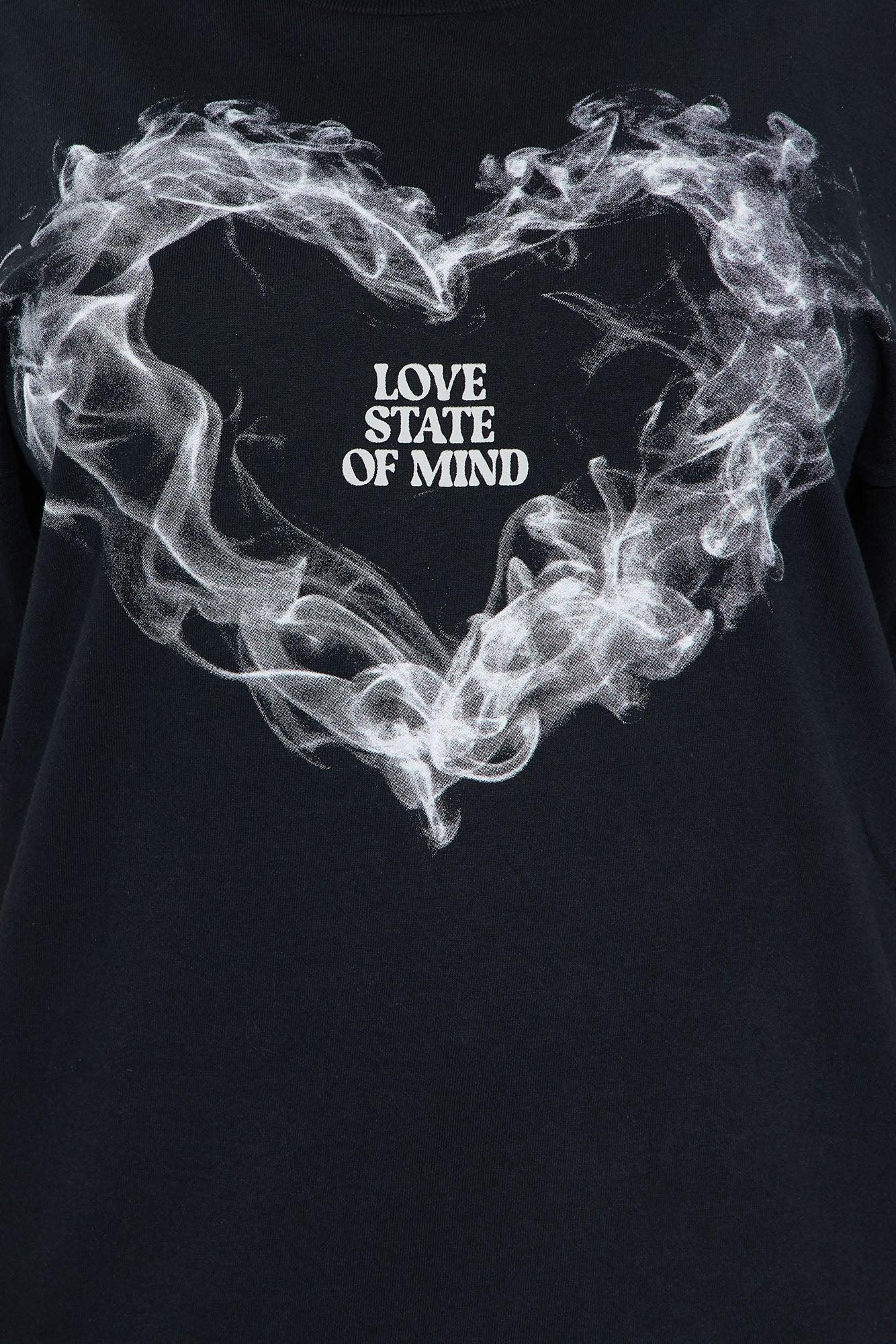 Love State Of Mind Tee - Black Female Product Image