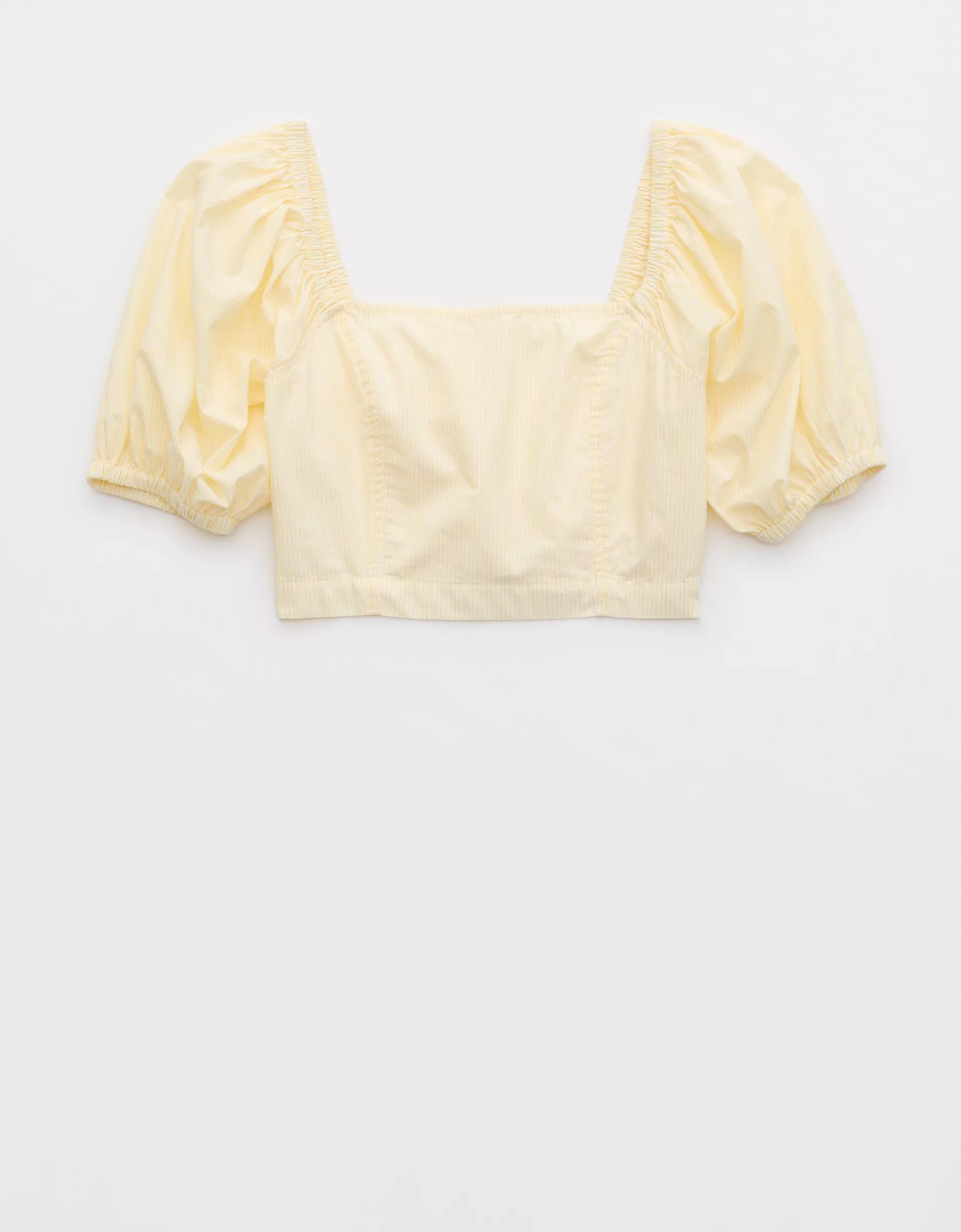 Aerie Puff Sleeve Square Neck Top Product Image