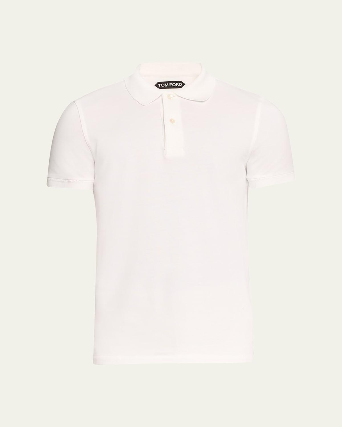 Mens Cotton Pique Polo Shirt Product Image