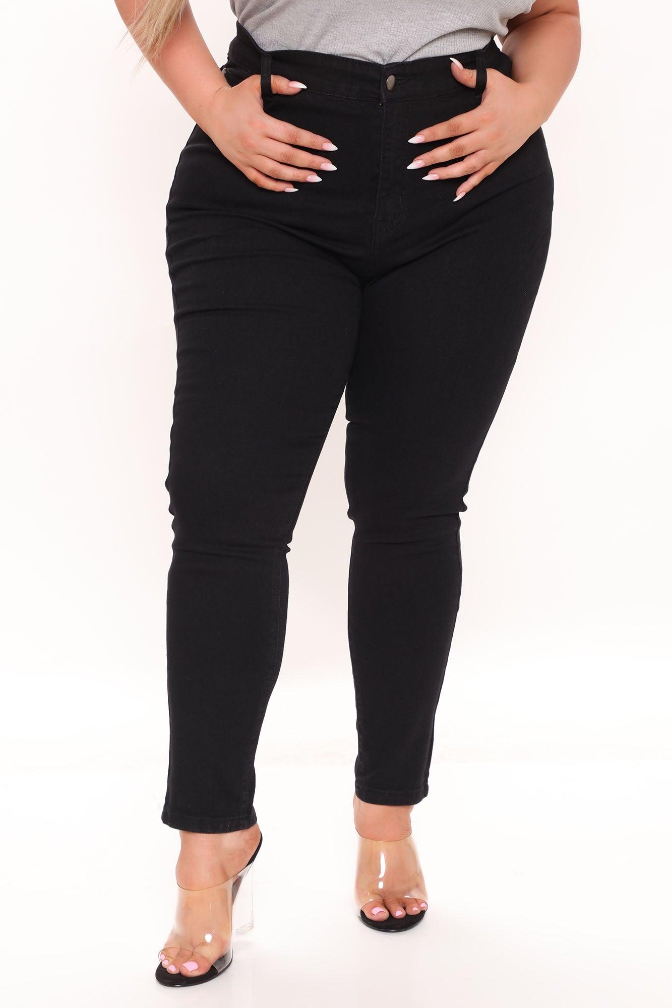 All The Booty Ripped Skinny Jeans - Black Product Image