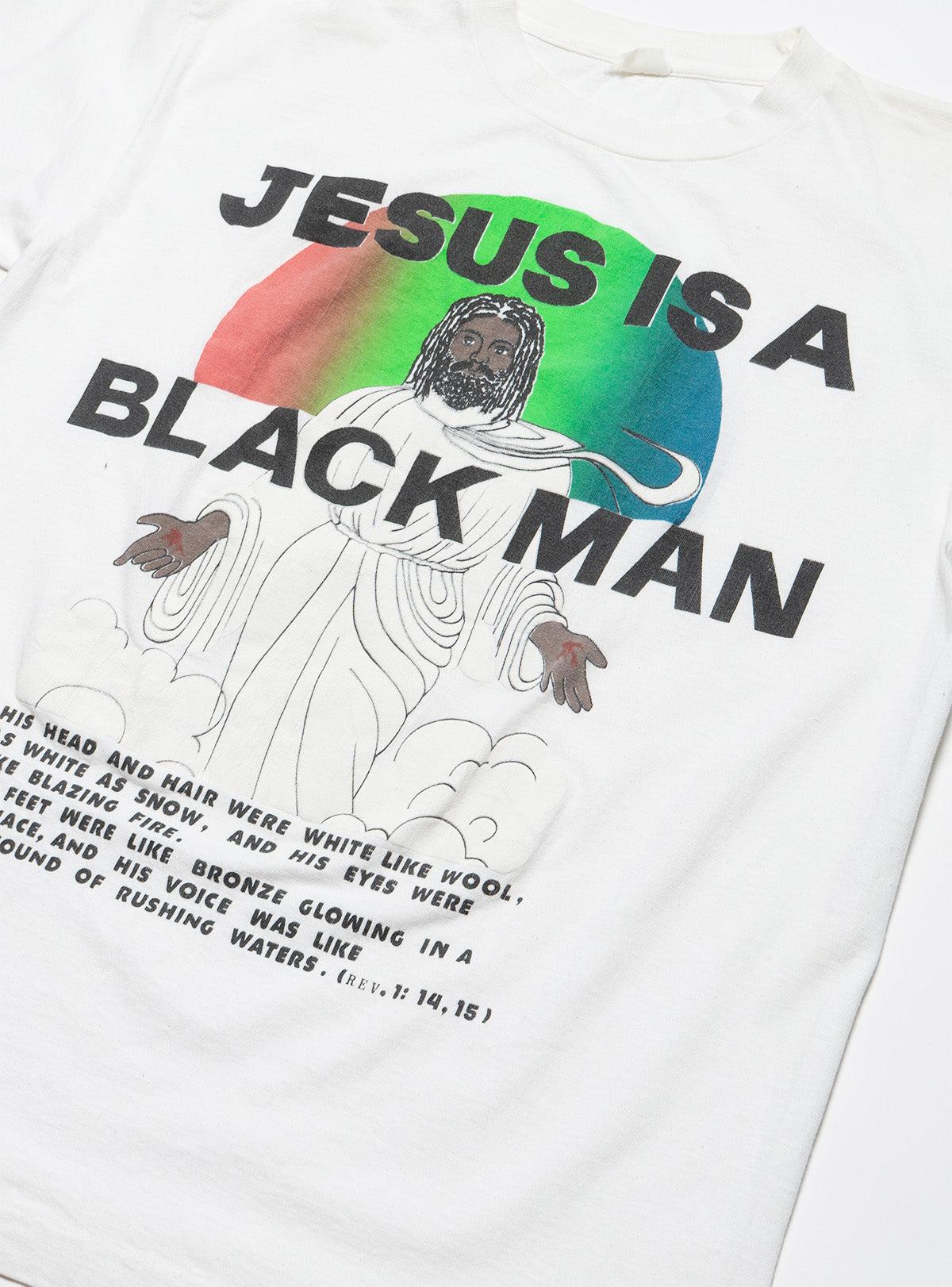Vintage Jesus is a Black Man Tee Male Product Image
