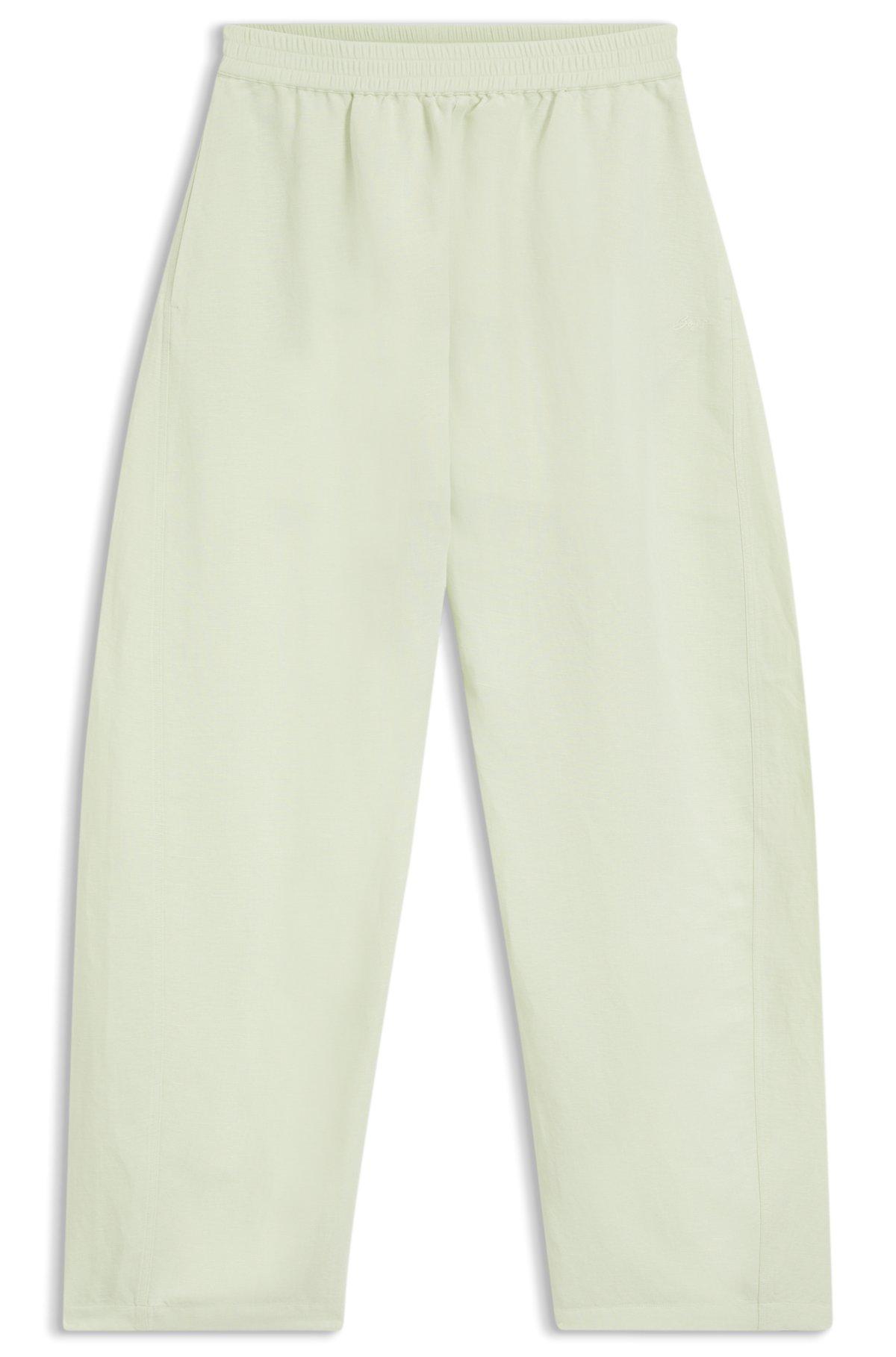 Balloon-leg trousers with elasticated waist Product Image