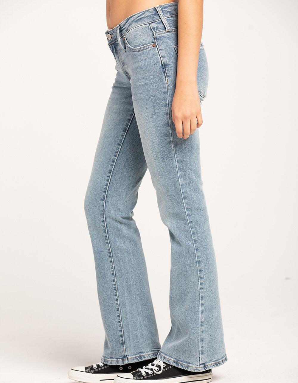 RSQ Womens Low Rise Flare Jeans - LIGHT WASH Product Image
