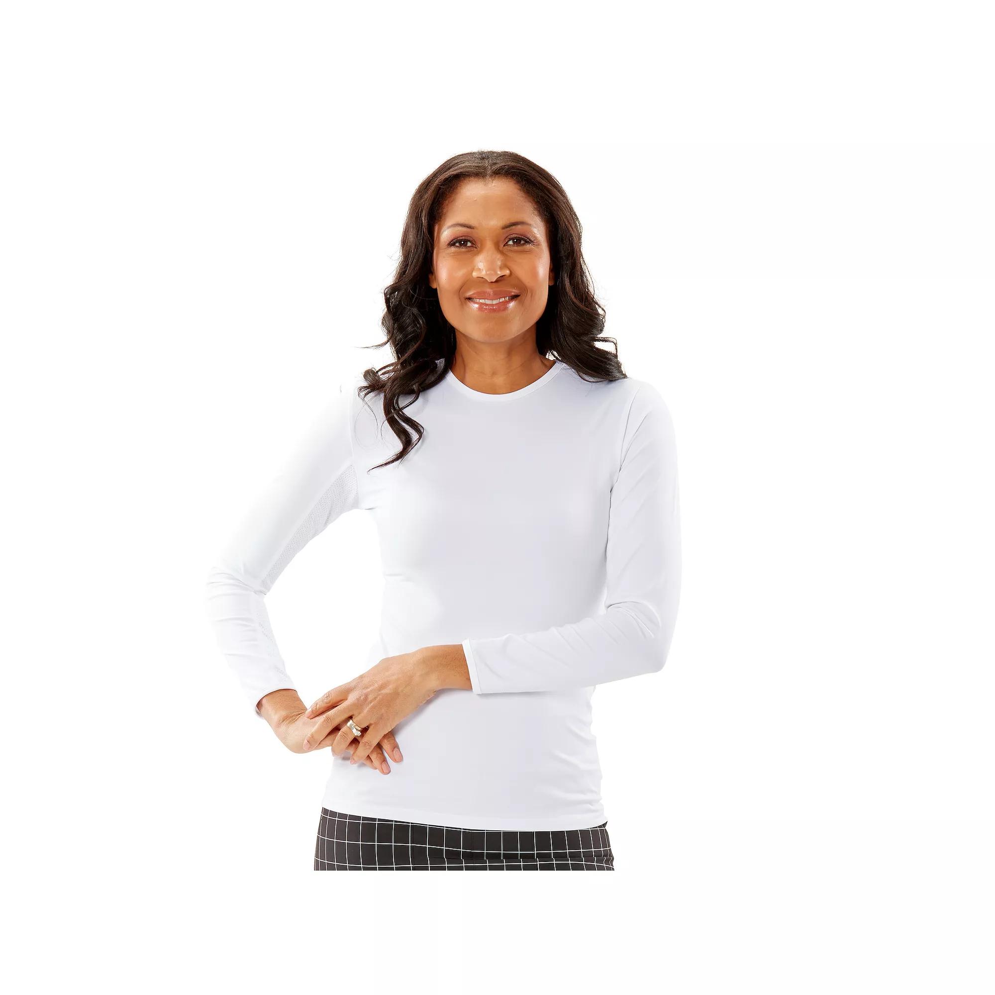 Women's Nancy Lopez Aspiration Golf Top, Size: XL, Black Product Image