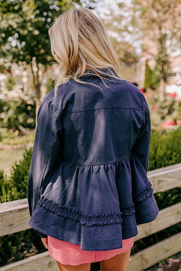 NYC Stroll Peplum Jacket Product Image