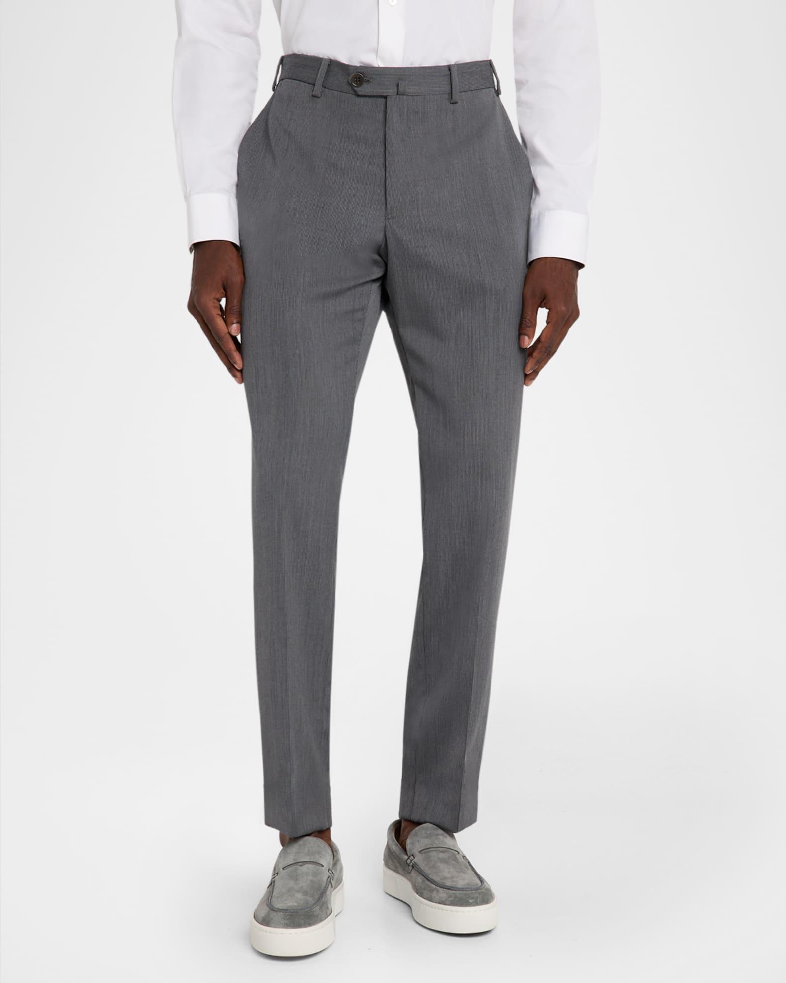 Men's Wool Tonal Stripe Trousers Product Image