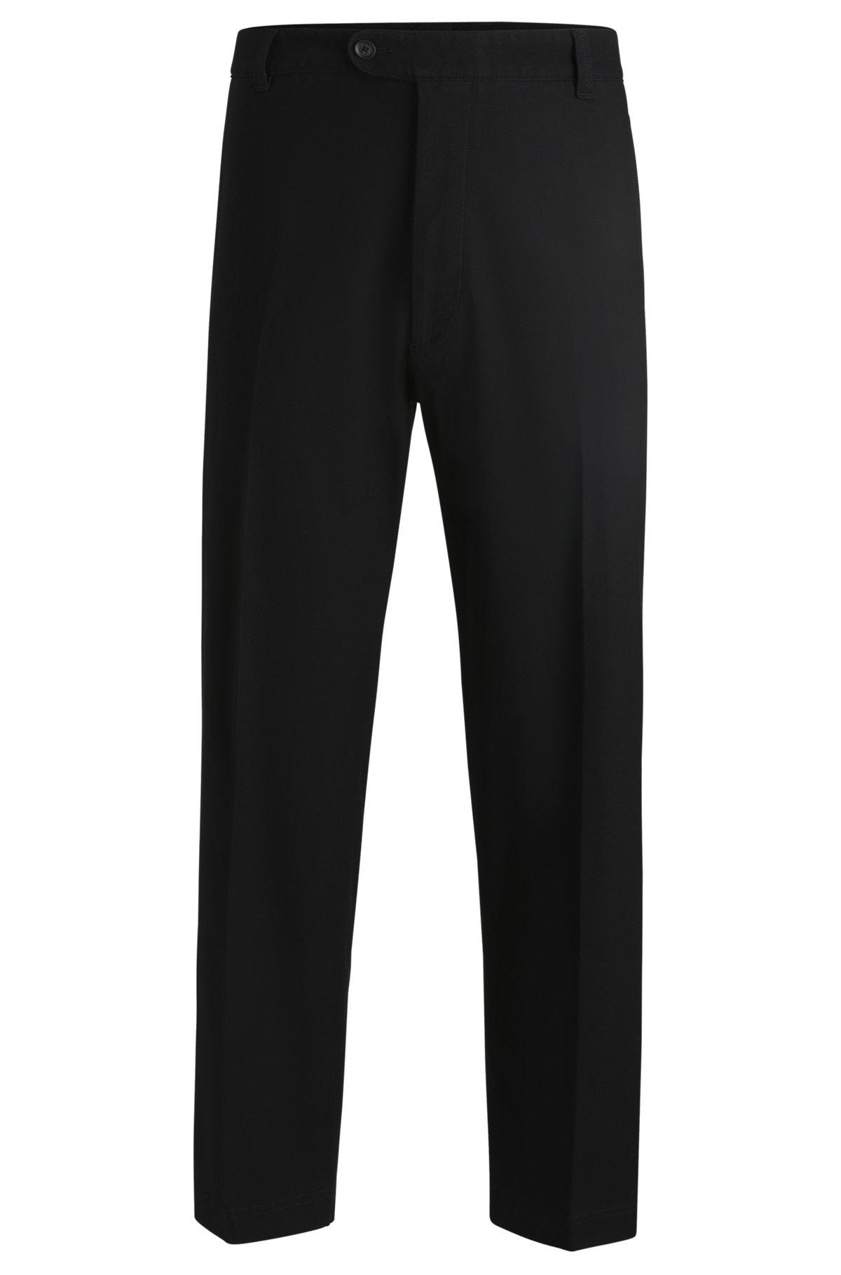 Straight-fit trousers in stretch-cotton dobby Product Image