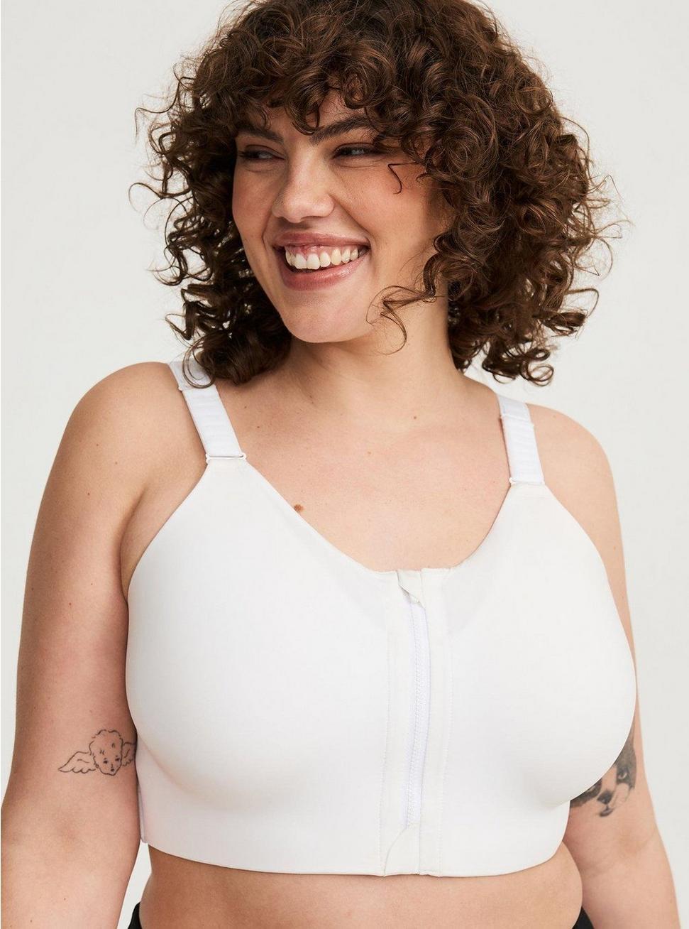 Wire-Free Hi-Impact Zip-Front Sports Bra Product Image