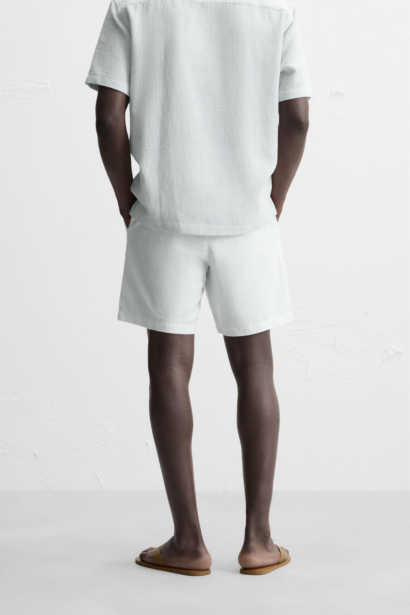 COTTON LINEN SHORTS Product Image
