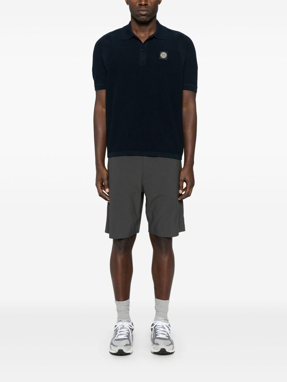 waffle-knit polo shirt Product Image