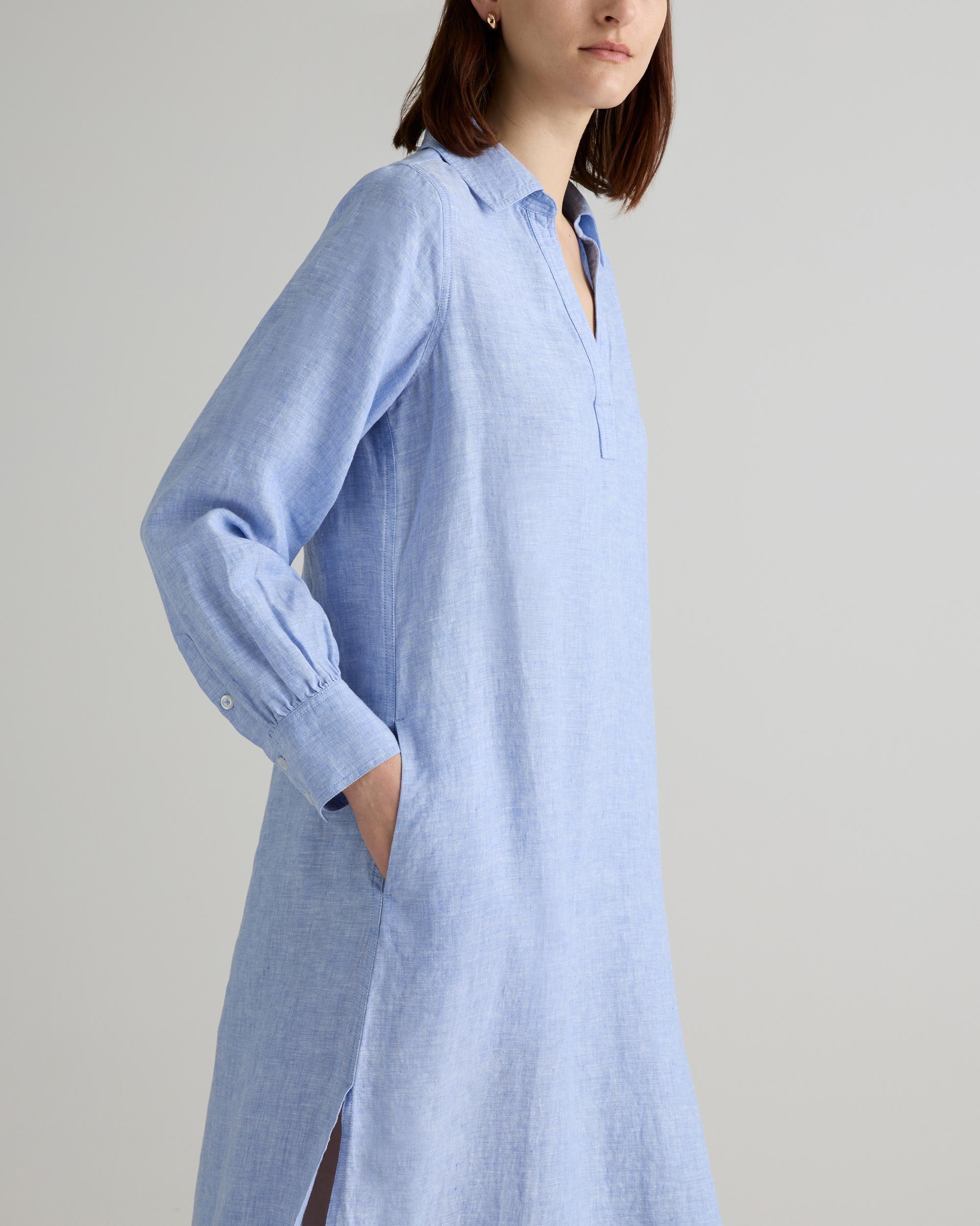 Quince | Women's 100% European Linen Popover Maxi Dress Product Image
