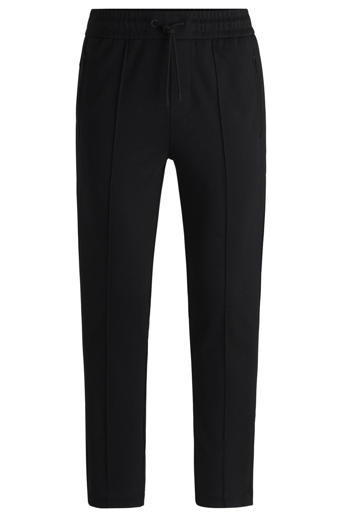 Regular-fit tracksuit bottoms in mercerized cotton Product Image