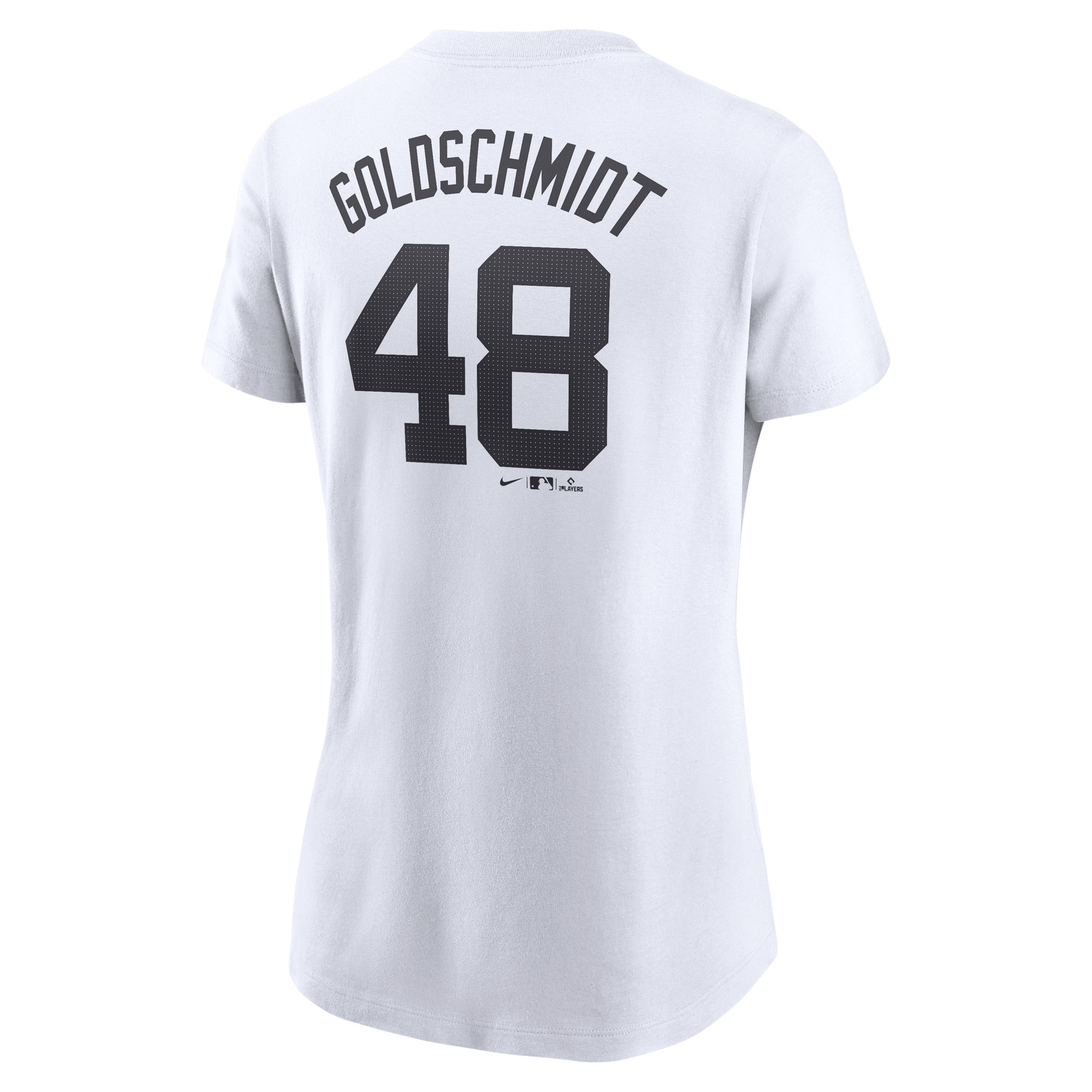 Women's Nike Paul Goldschmidt White New York Yankees Fuse Name & Number T-Shirt,  Product Image