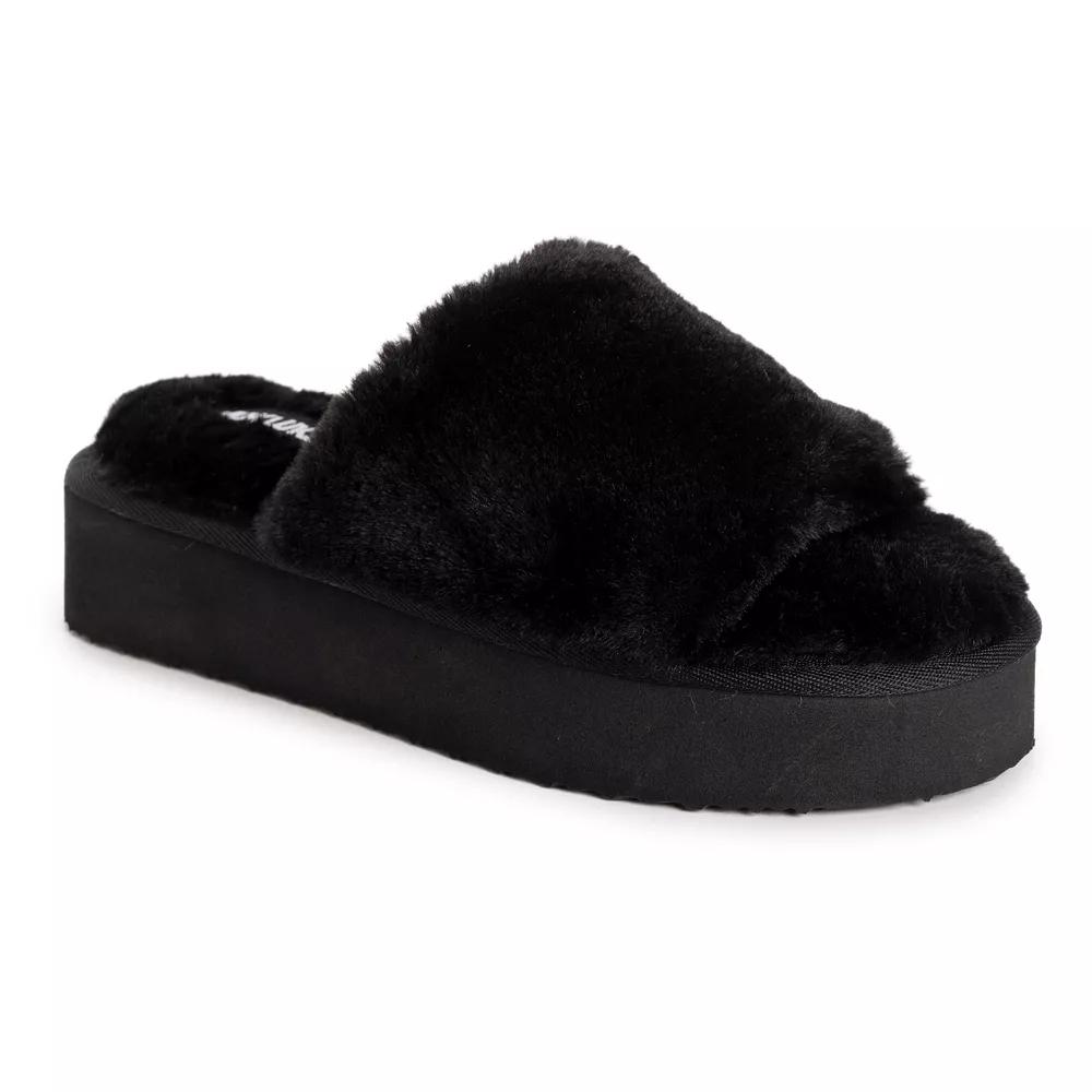 Women's MUK LUKS Platform Slide Slippers,  Product Image
