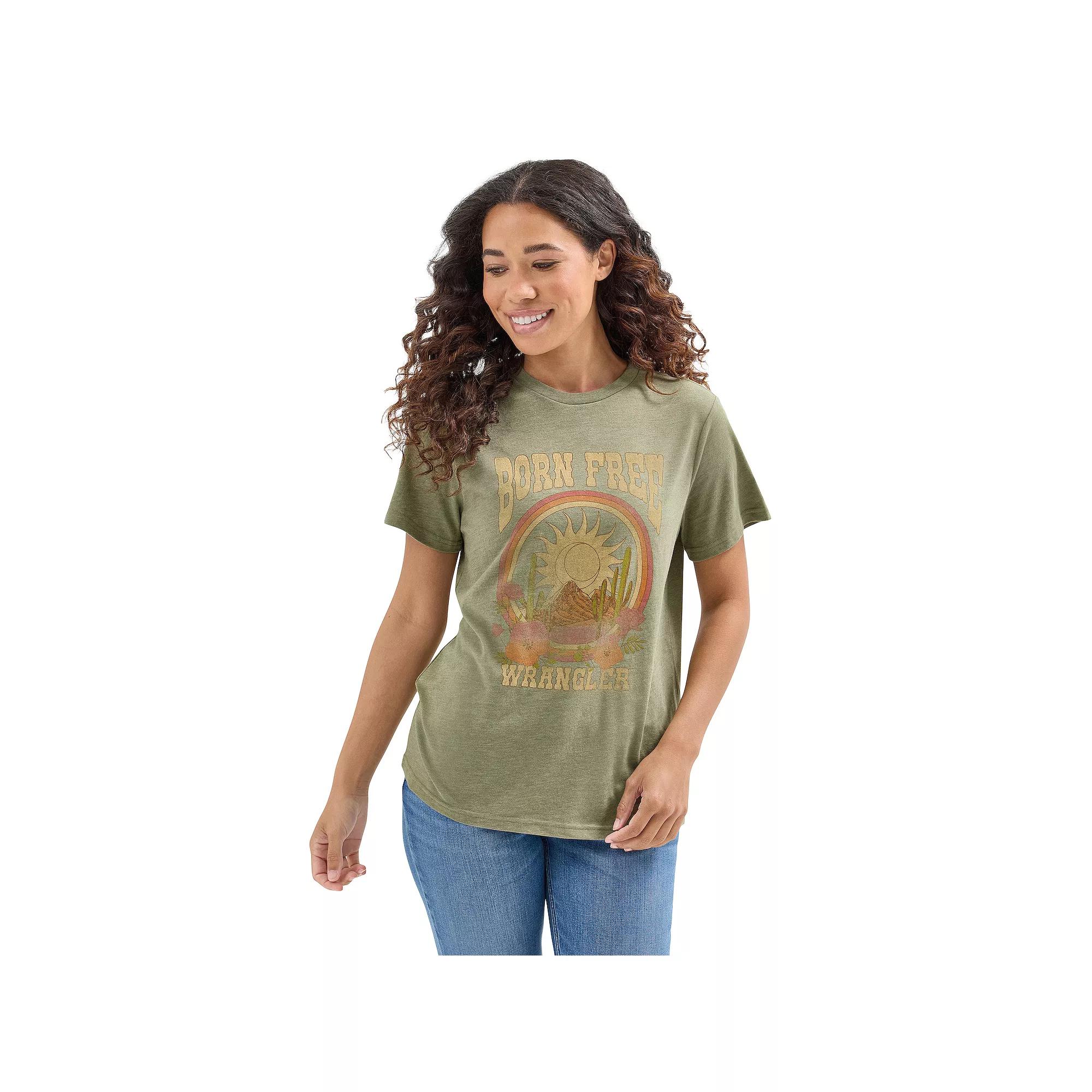 Women's Wrangler Graphic Tee, Size: XL, Born Free Product Image