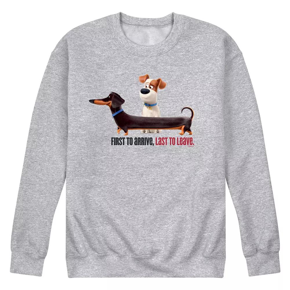 Men's Secret Life Pets Arrive Graphic Fleece Pullover,  Product Image