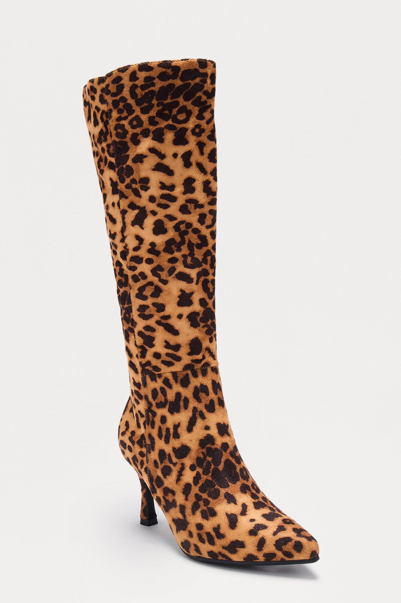 Edge Knee High Boots - Leopard Female Product Image