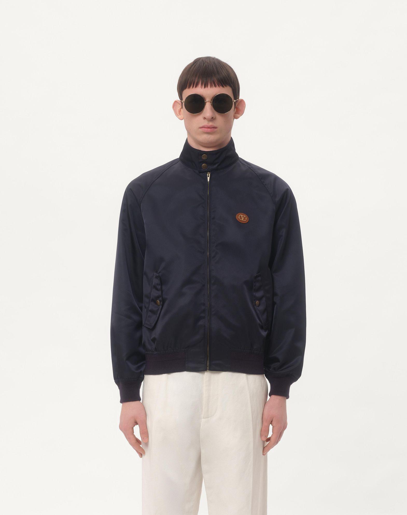 Nylon Blouson With Vlogo Patch Product Image