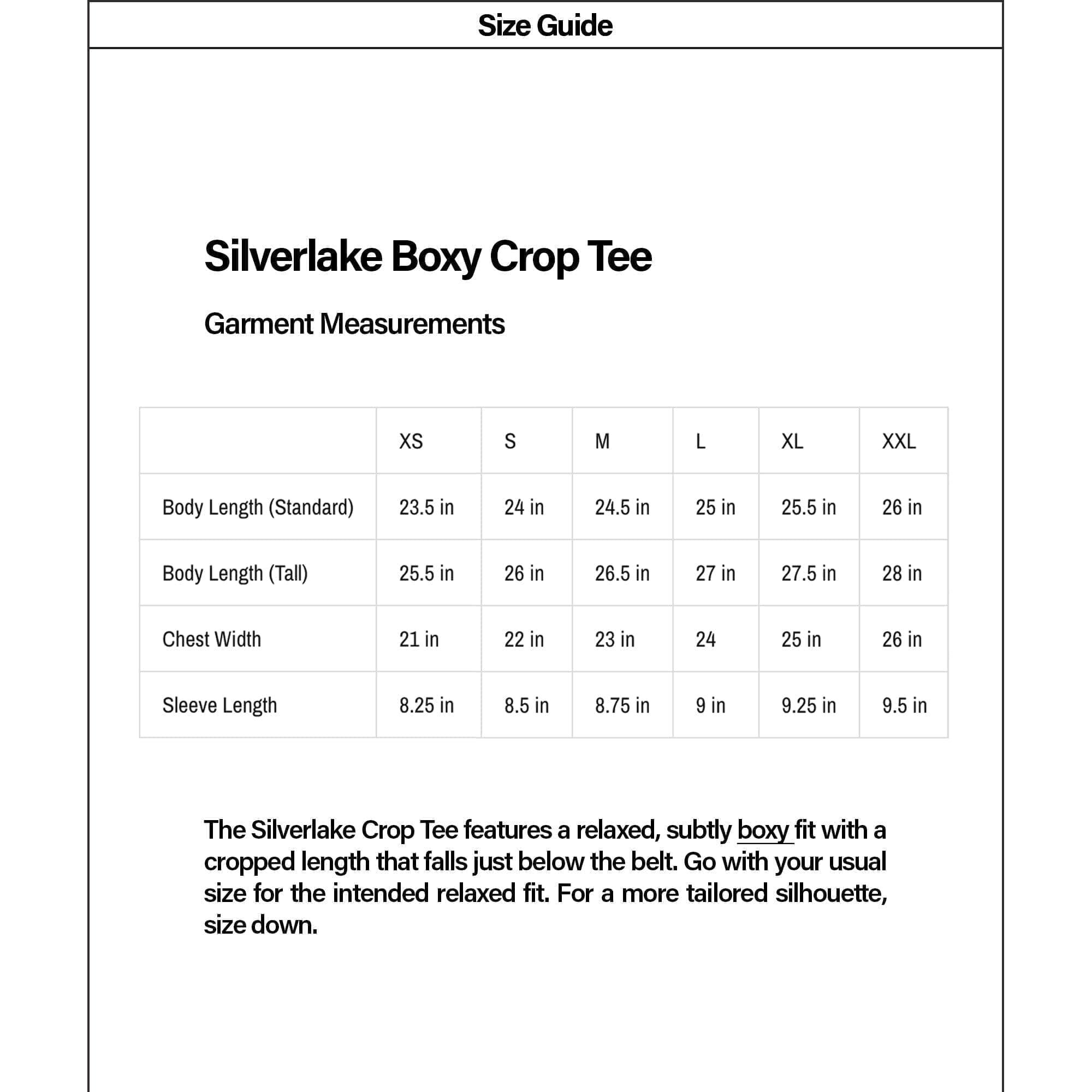 Silverlake Crop Tee II Product Image