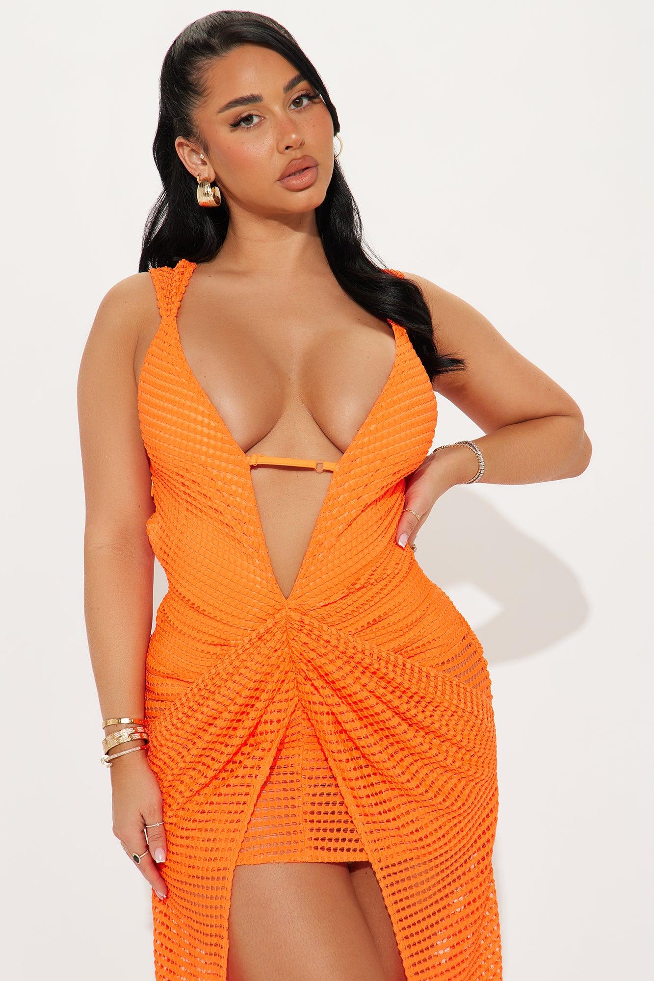 Molly High Low Maxi Dress - Orange Product Image