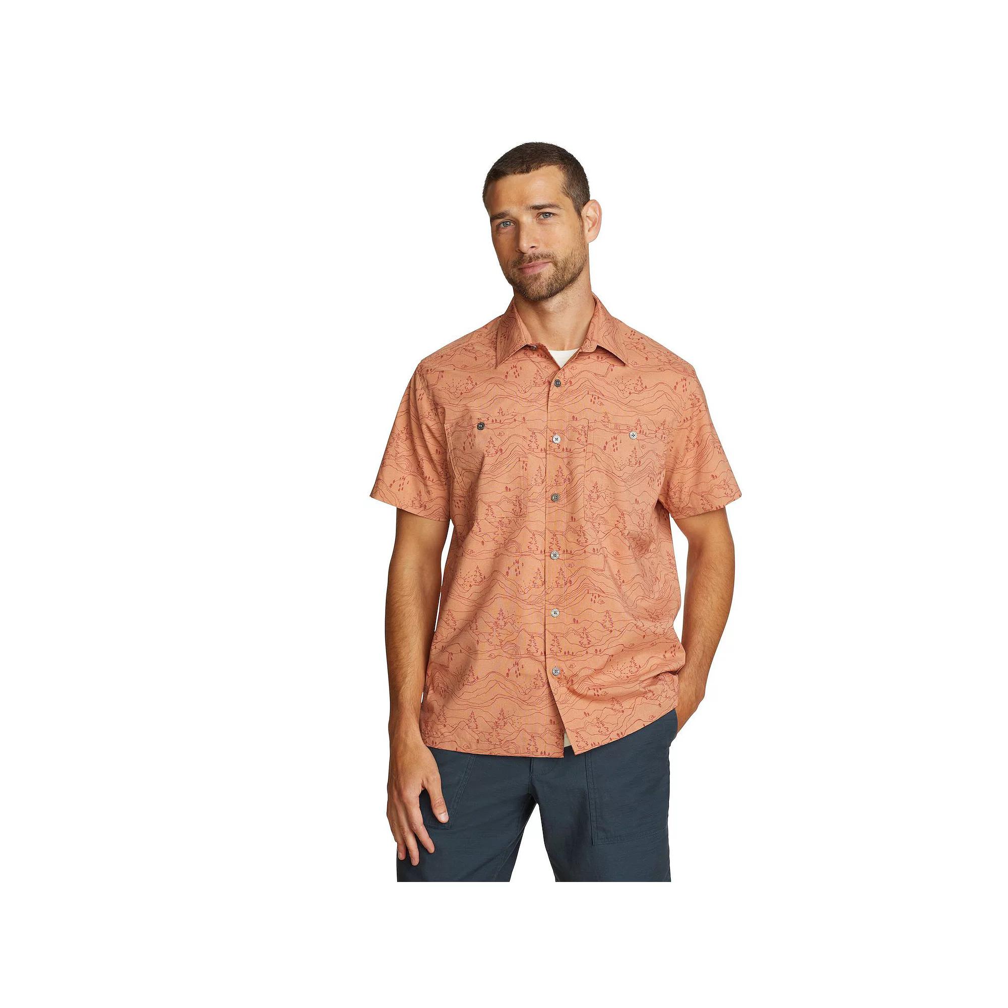 Men's Eddie Bauer Short Sleeve Rainier 3.0 Print Shirt,  Product Image