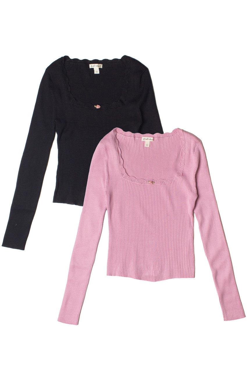 Rosebud Ribbed Sweater Product Image