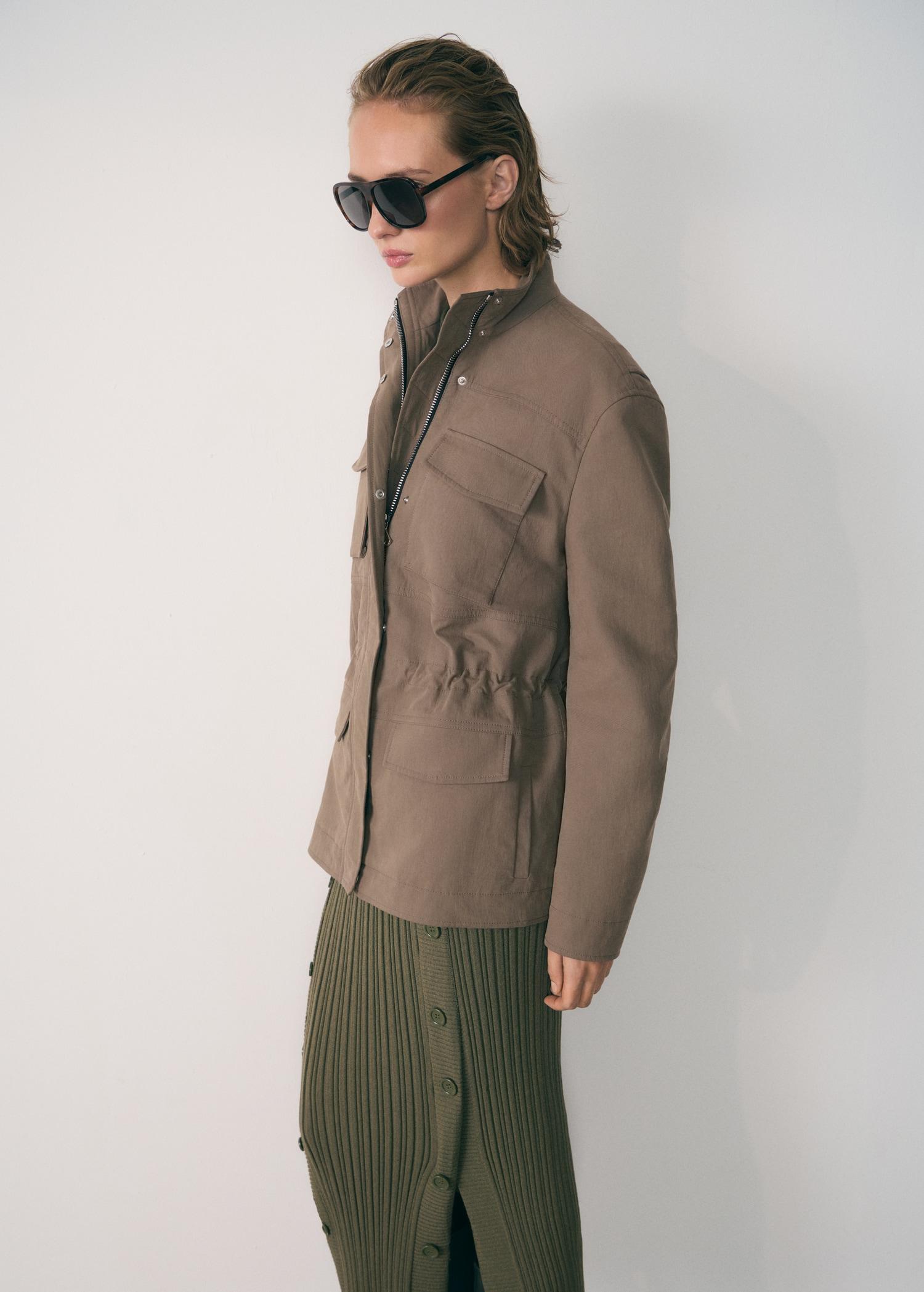 Turtleneck parka with pockets - Women | MANGO USA Product Image