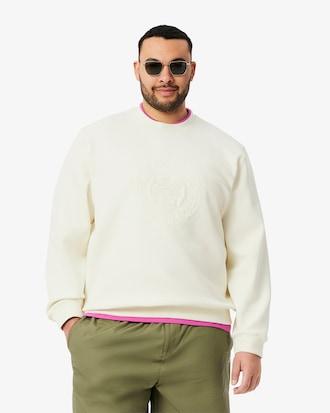 Men's Embossed Logo Piqué Sweatshirt Product Image