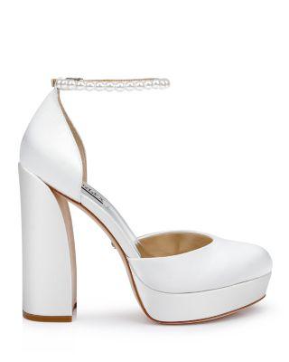 Women's Felixa Almond Toe Adorned Strap High Heel Pumps Product Image