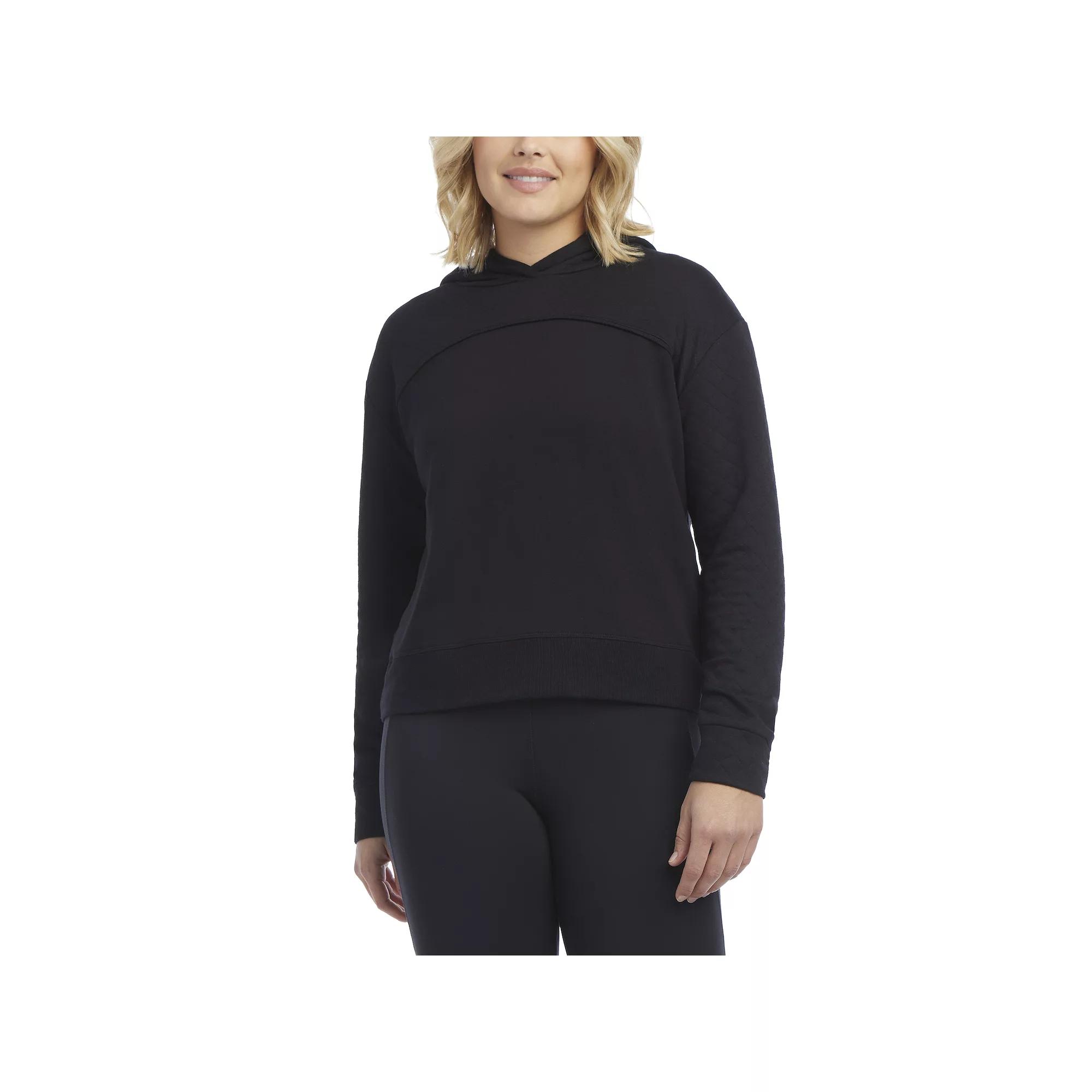 Women's Danskin Quilted Crop Hoodie,  Product Image