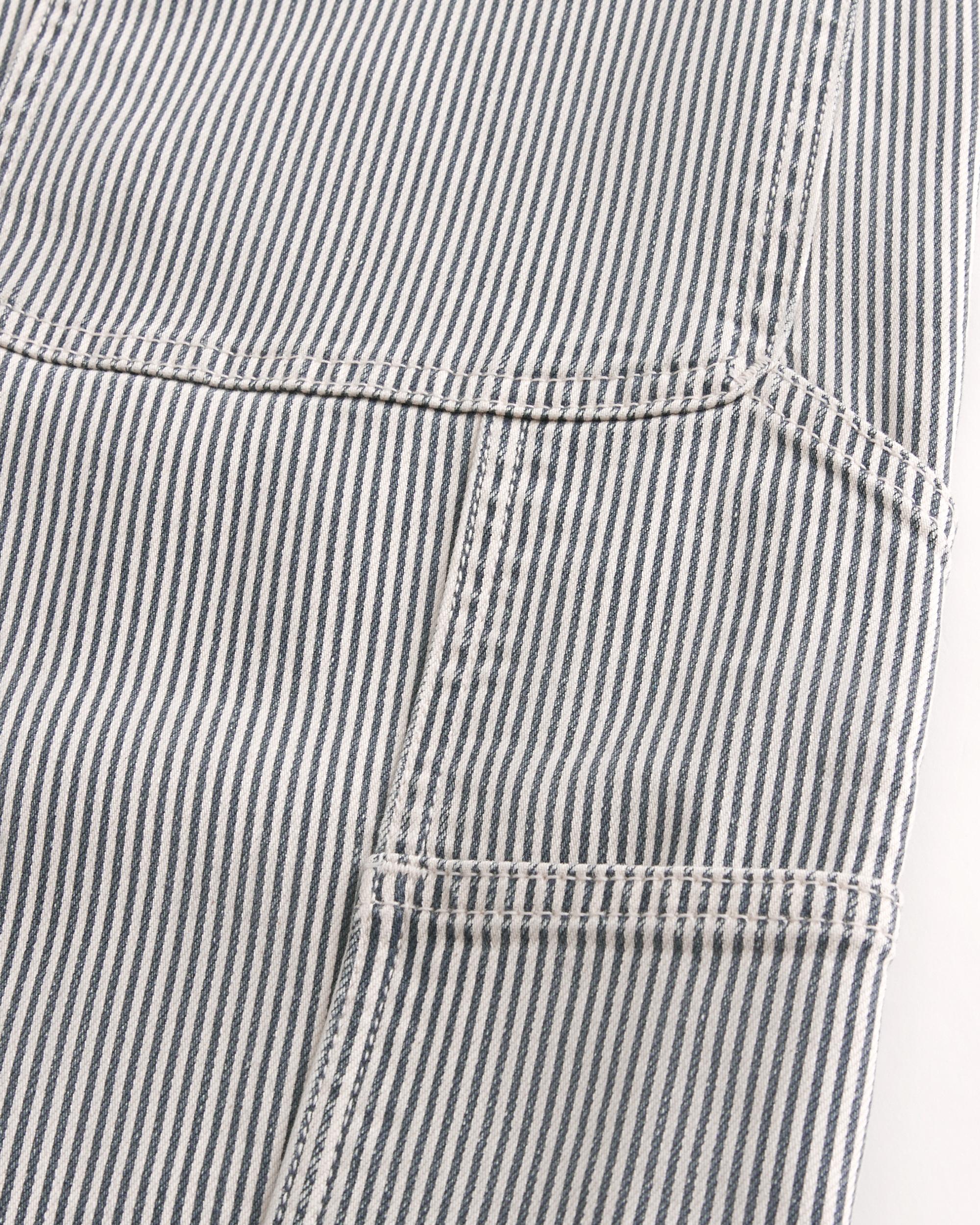 Railroad Stripe Baggy Painter Jeans Product Image