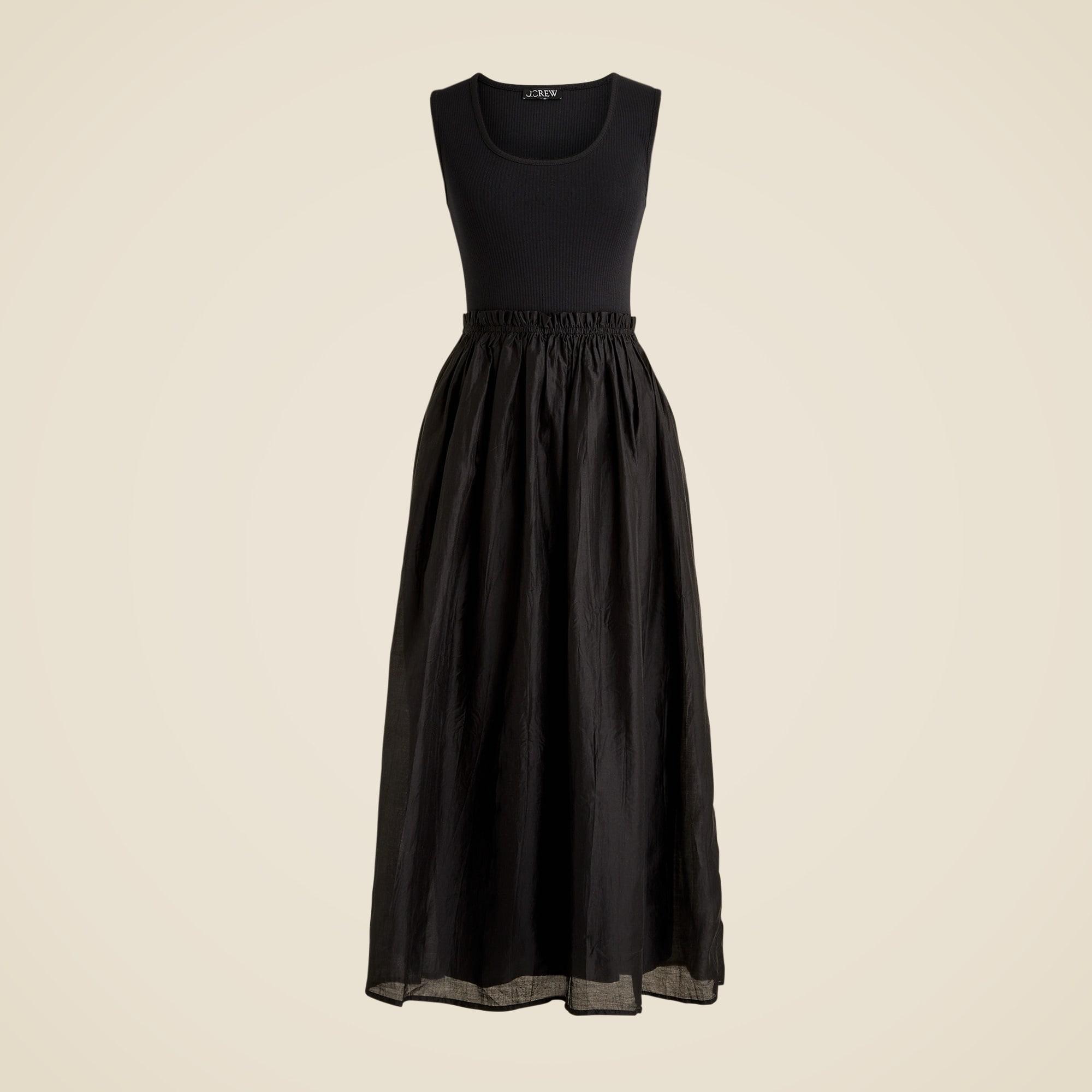 Gathered-waist mixy dress Product Image