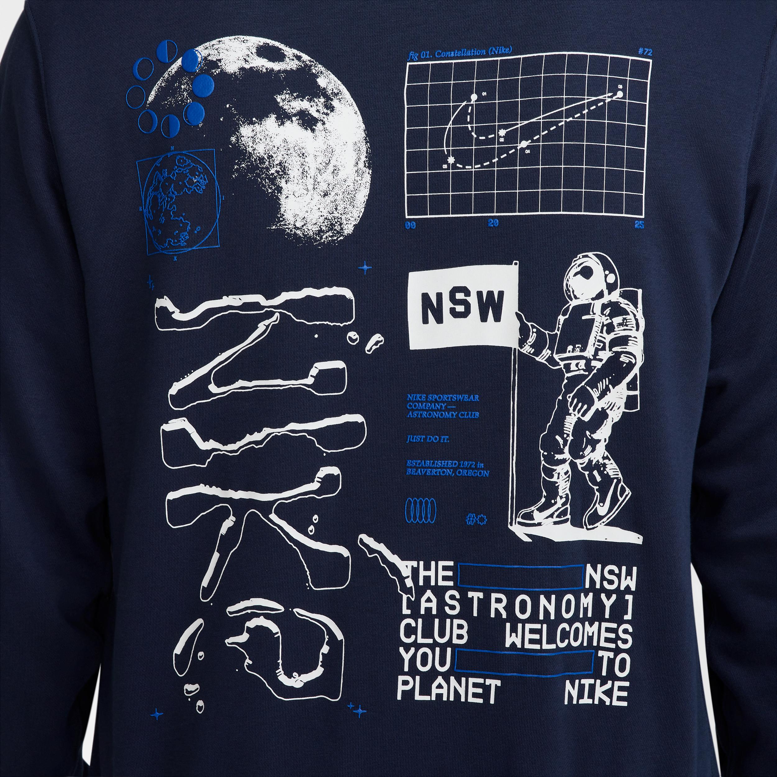 Nike Mens Club French Terry Hoodie | HJ2177-010 Product Image