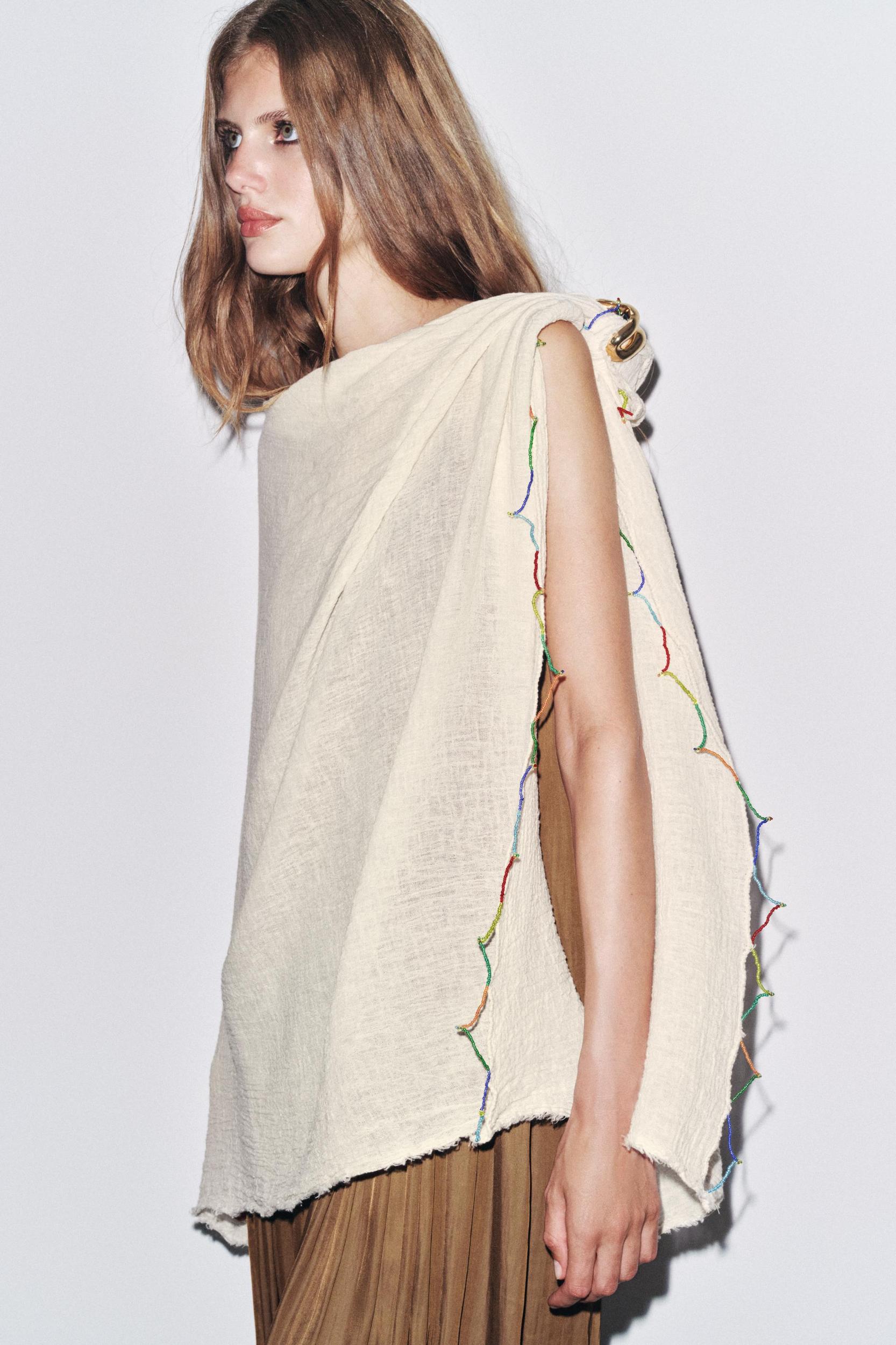 PLAIN BEADED SCARF Product Image