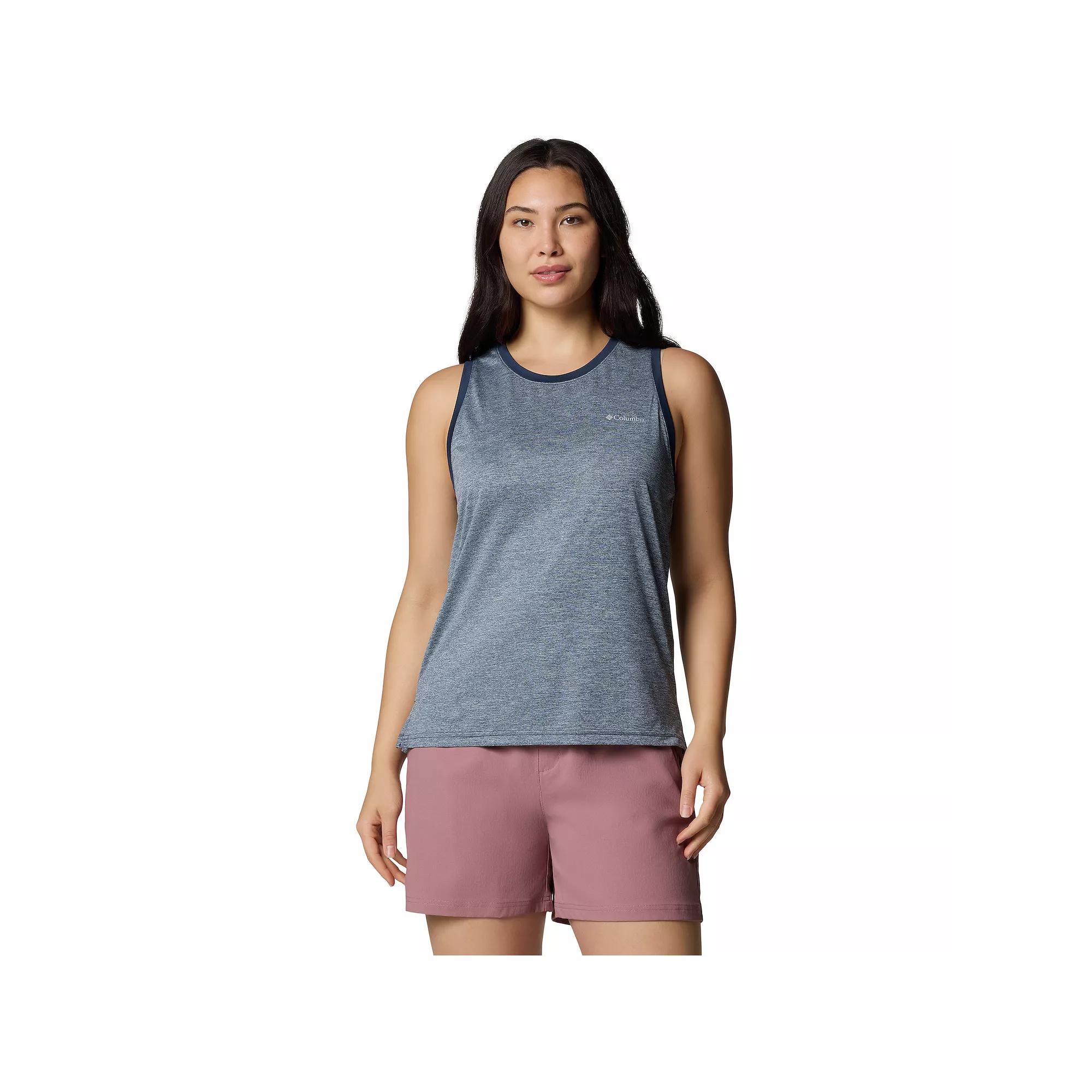 Women's Columbia Bluevista Hill™ Omni-WICK™ Tank Top, Size: XL, Collegiate Blue Product Image