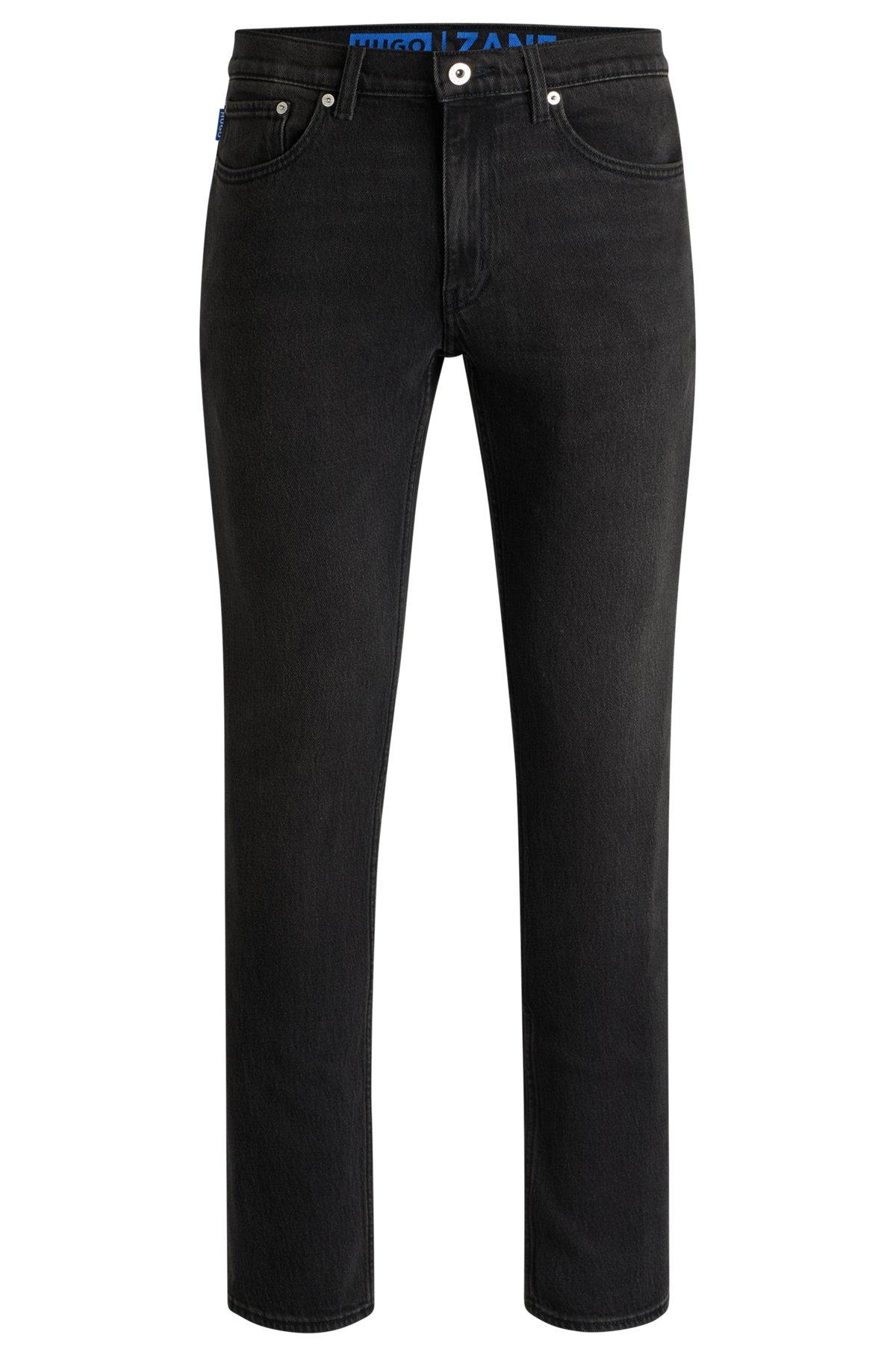 Extra-slim-fit jeans in stonewashed stretch denim Product Image