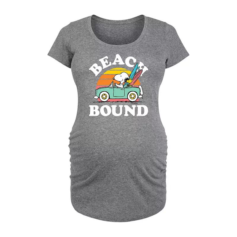 Maternity Peanuts Snoopy & Woodstock Beach Bound Graphic Tee, Women's,  Product Image