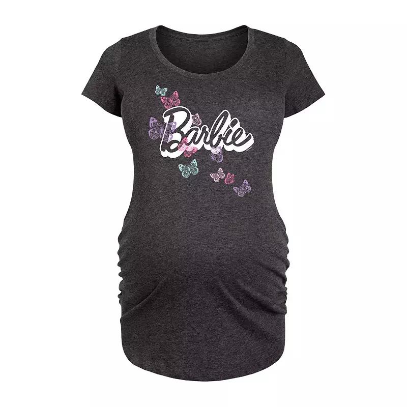 Maternity Barbie® Butterfly Logo Graphic Tee, Women's,  Product Image