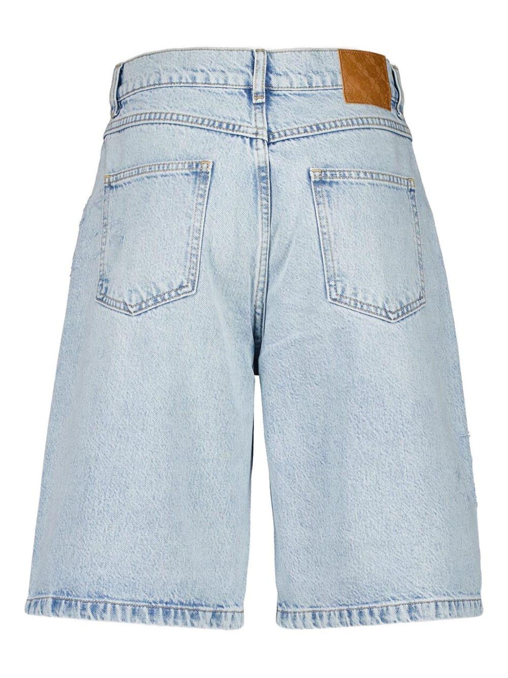 distressed denim shorts Product Image