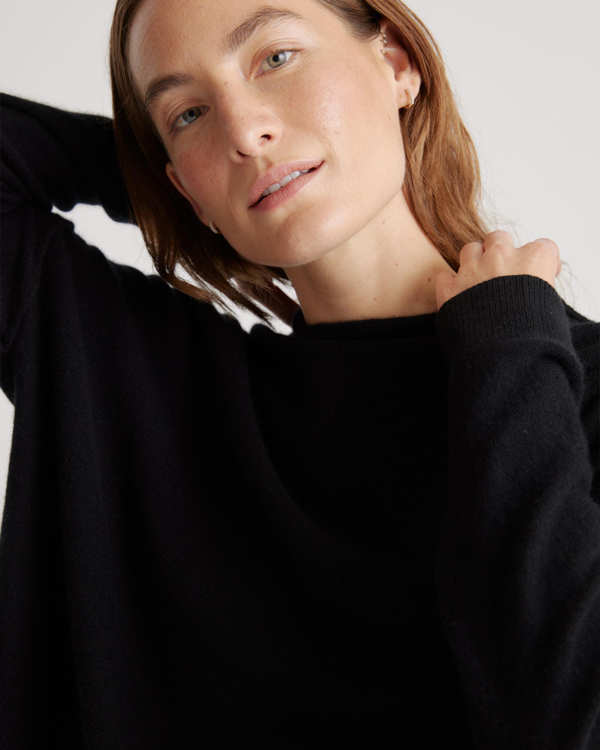 Quince | Women's Mongolian Cashmere Mock Neck Sweater Size XL Product Image