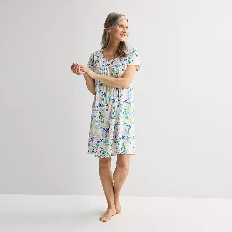 Petite Croft & Barrow Knit Sleep Gown, Womens Product Image