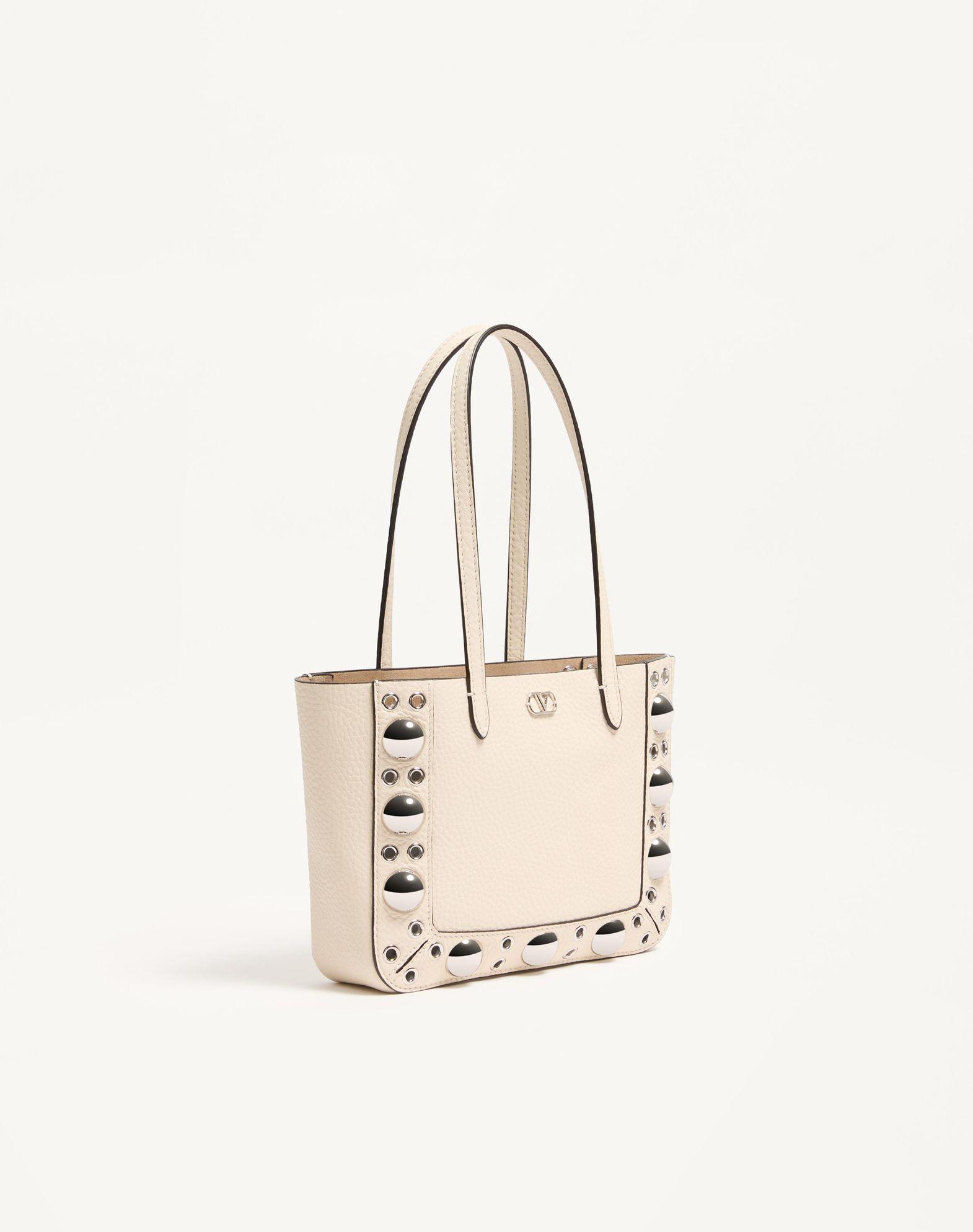 Valentino Garavani Nellcôte Mini Shopping Bag In Grainy Calfskin Product Image