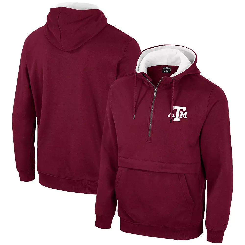 Men's Colosseum Crimson Harvard Crimson Team Half-Zip Pullover Hoodie,  Product Image