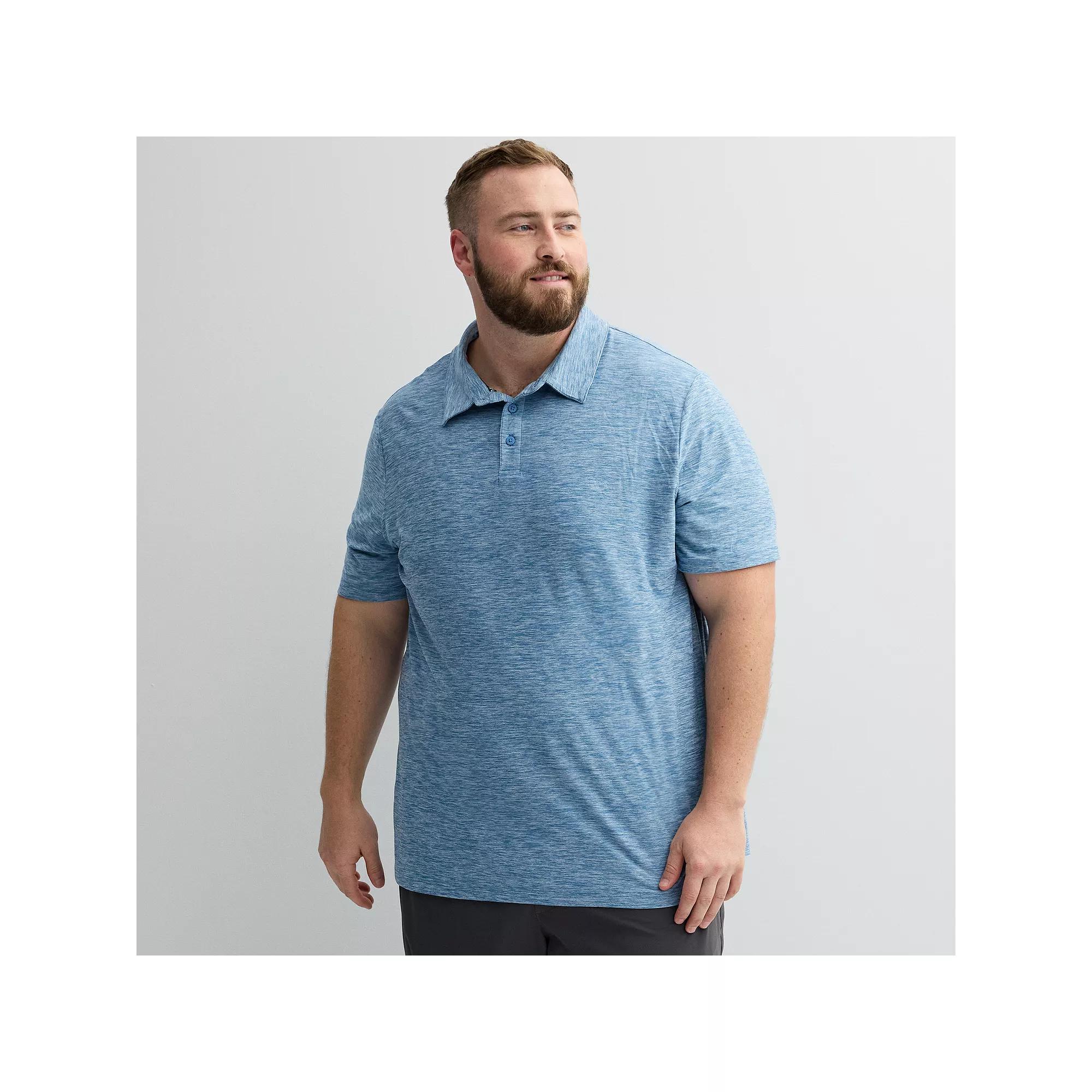 Big & Tall FLX Wander Polo, Men's, Size: XL Tall, Light Blue Product Image