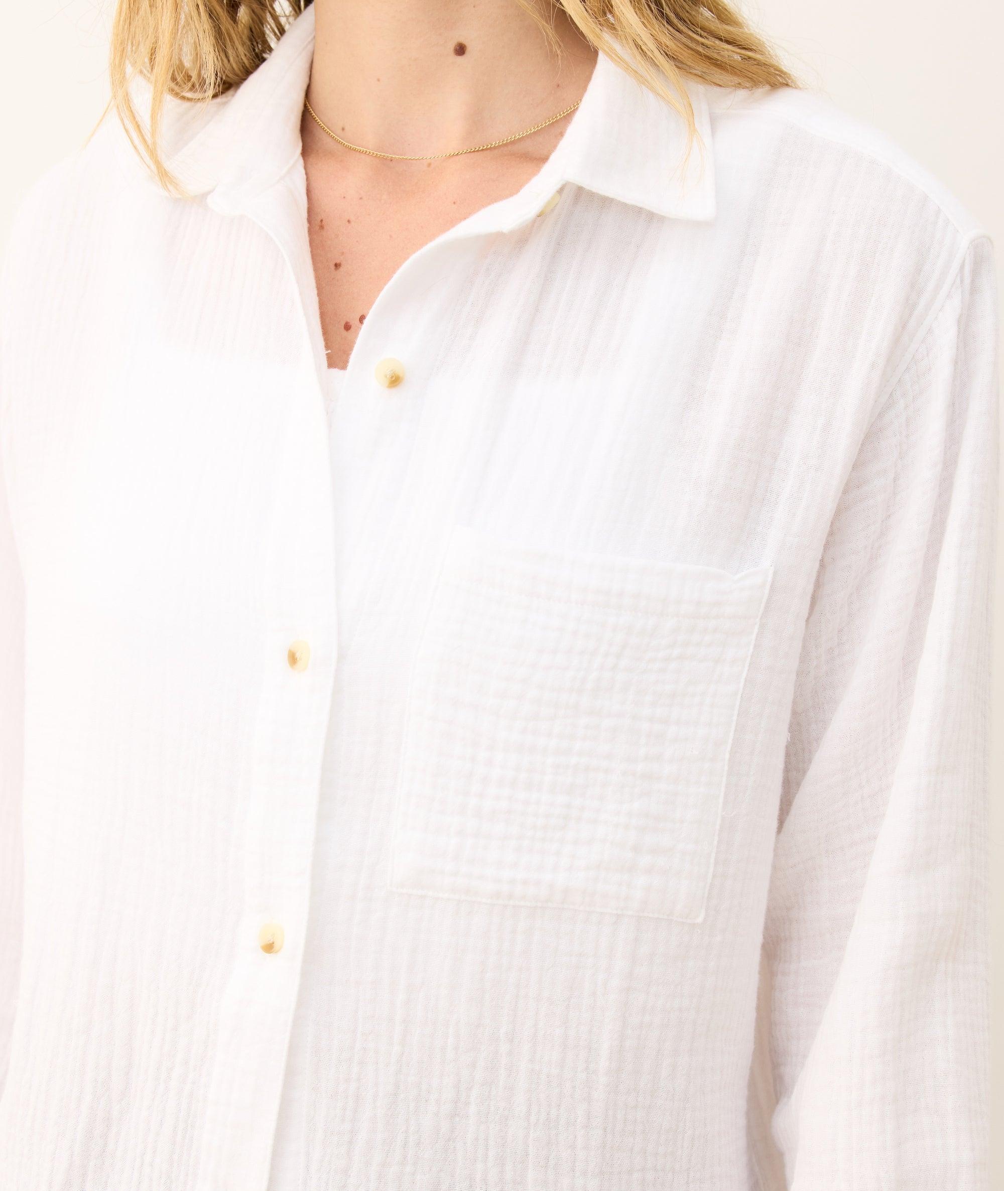 Jane Relaxed Double Cloth Shirt Product Image