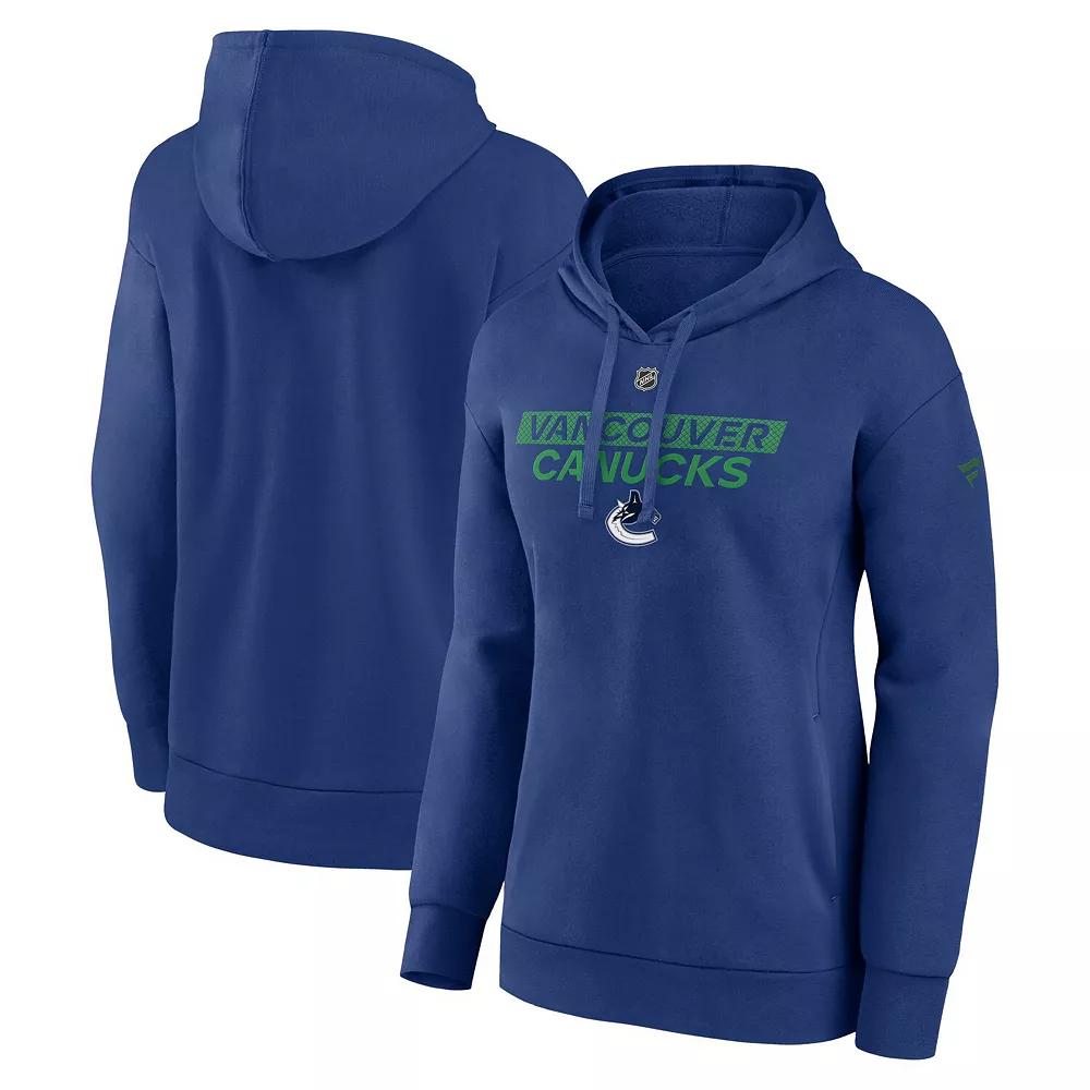 Women's Fanatics Blue Edmonton Oilers Authentic Pro Core Primary Fleece Pullover Hoodie,  Product Image
